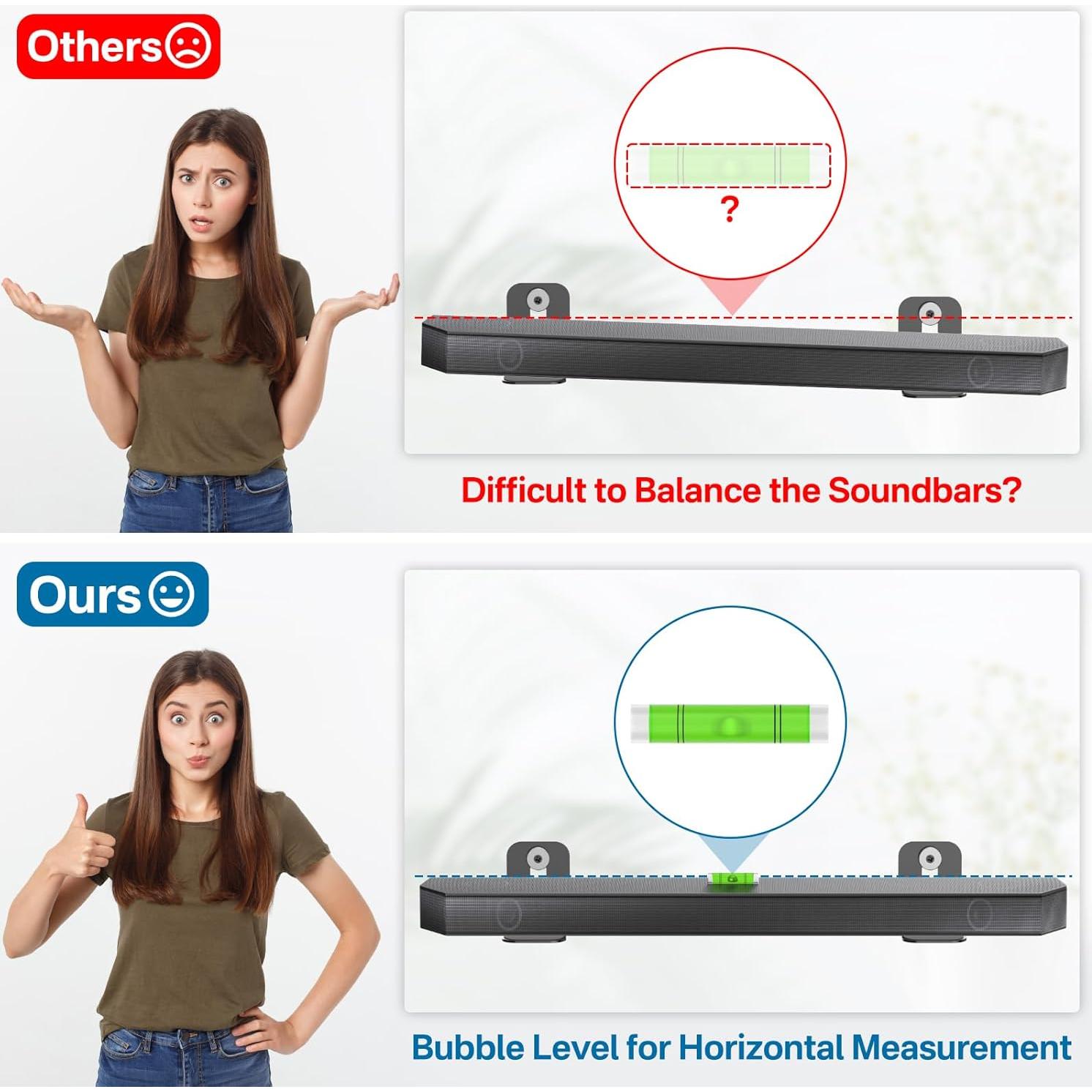 Soporte de pared para barra de sonido Samsung - Modelo 6462717706295