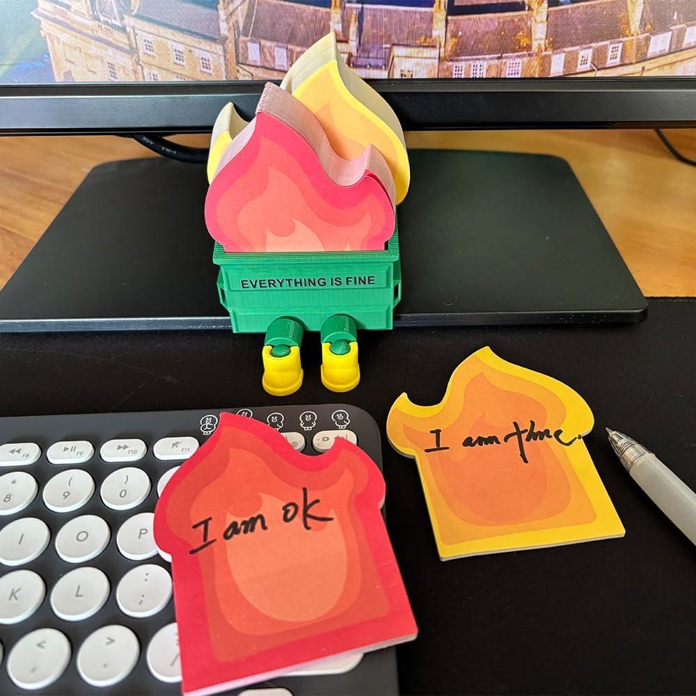 Notas Adhesivas de Fuego Infmetry 300 Hojas con Patas