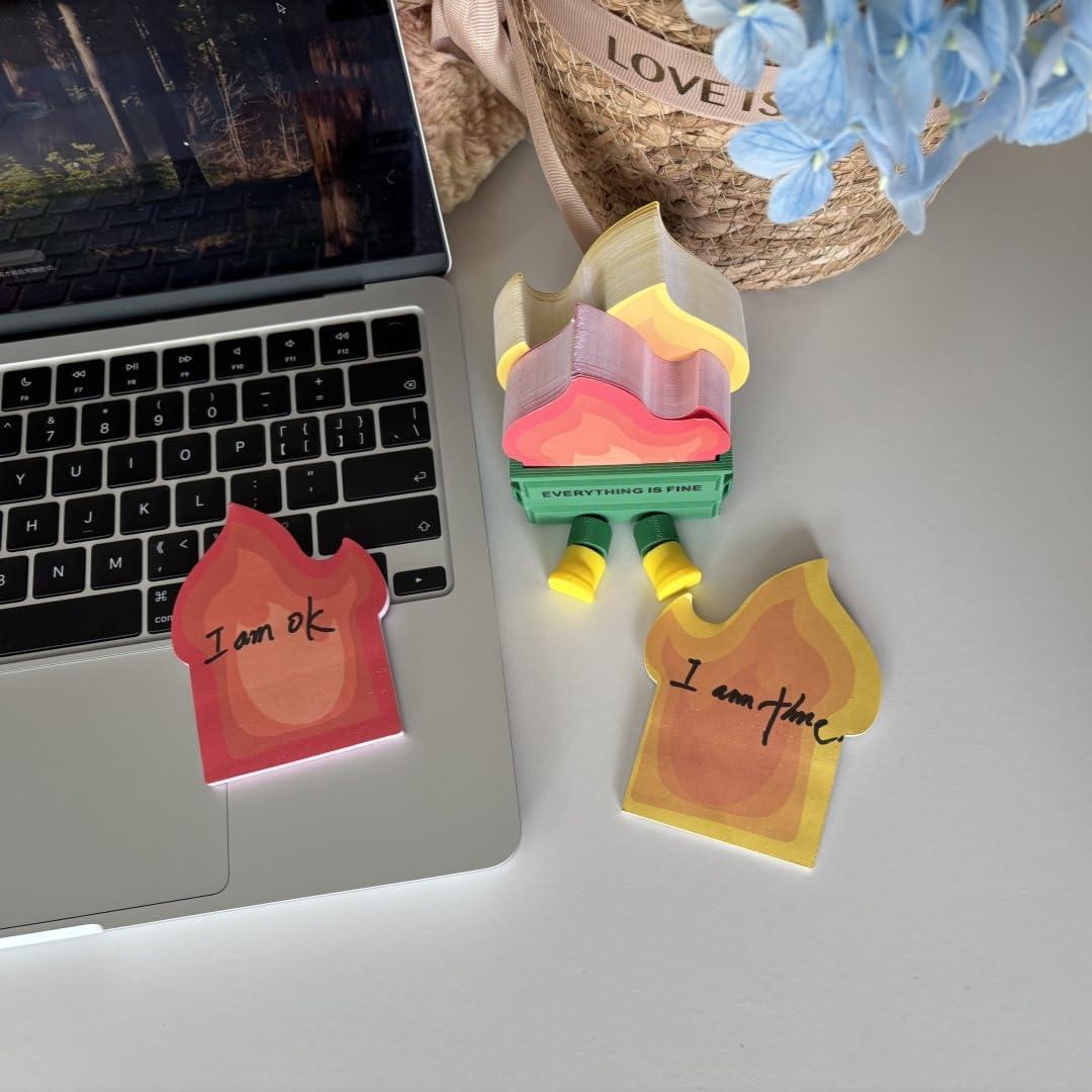 Notas Adhesivas de Fuego Infmetry 300 Hojas con Patas