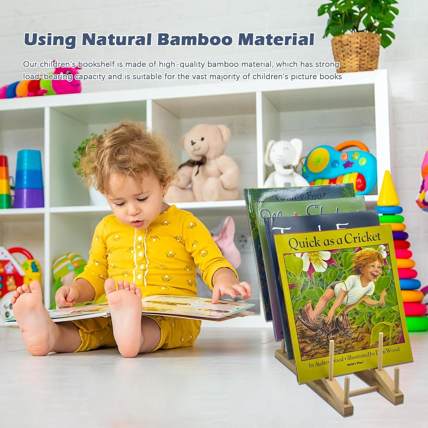 Estantería para Niños AAiphuwew 2 Piezas Madera 5 Niveles