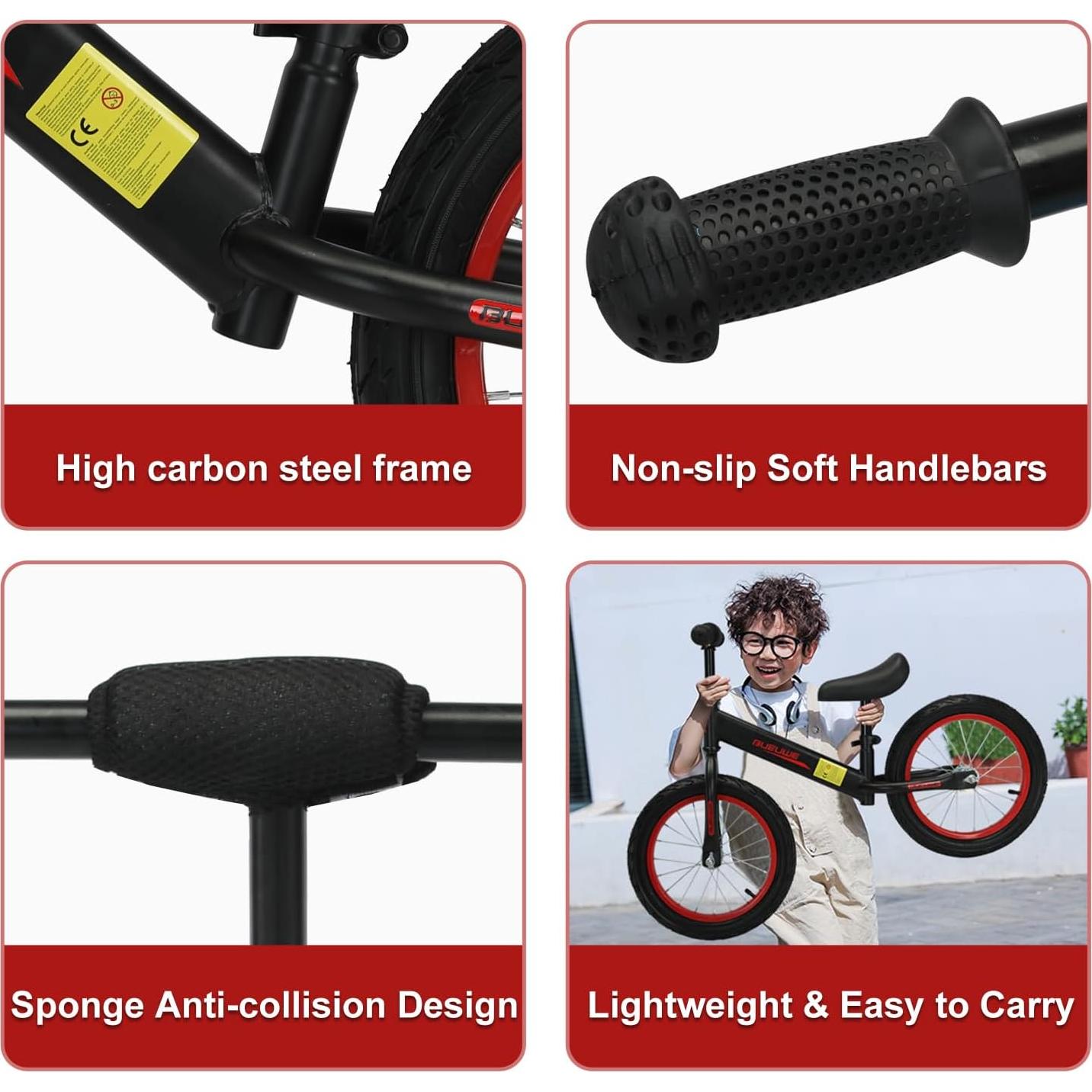 Bicicleta de Equilibrio Bueuwe 16" para Niños 4-8 Años