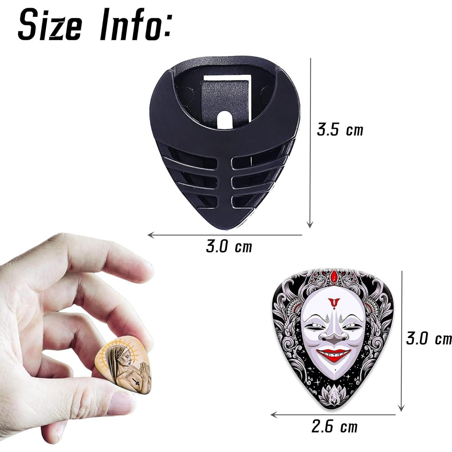 Paquete de 24 Púas de Guitarra Celuloide Variadas 0.46-1.2mm