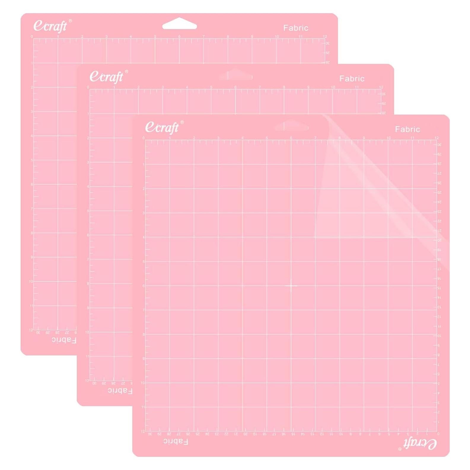 Alfombrilla de Corte Ecraft Rosa 30.5x30.5 cm para Cricut - 3 Paquete
