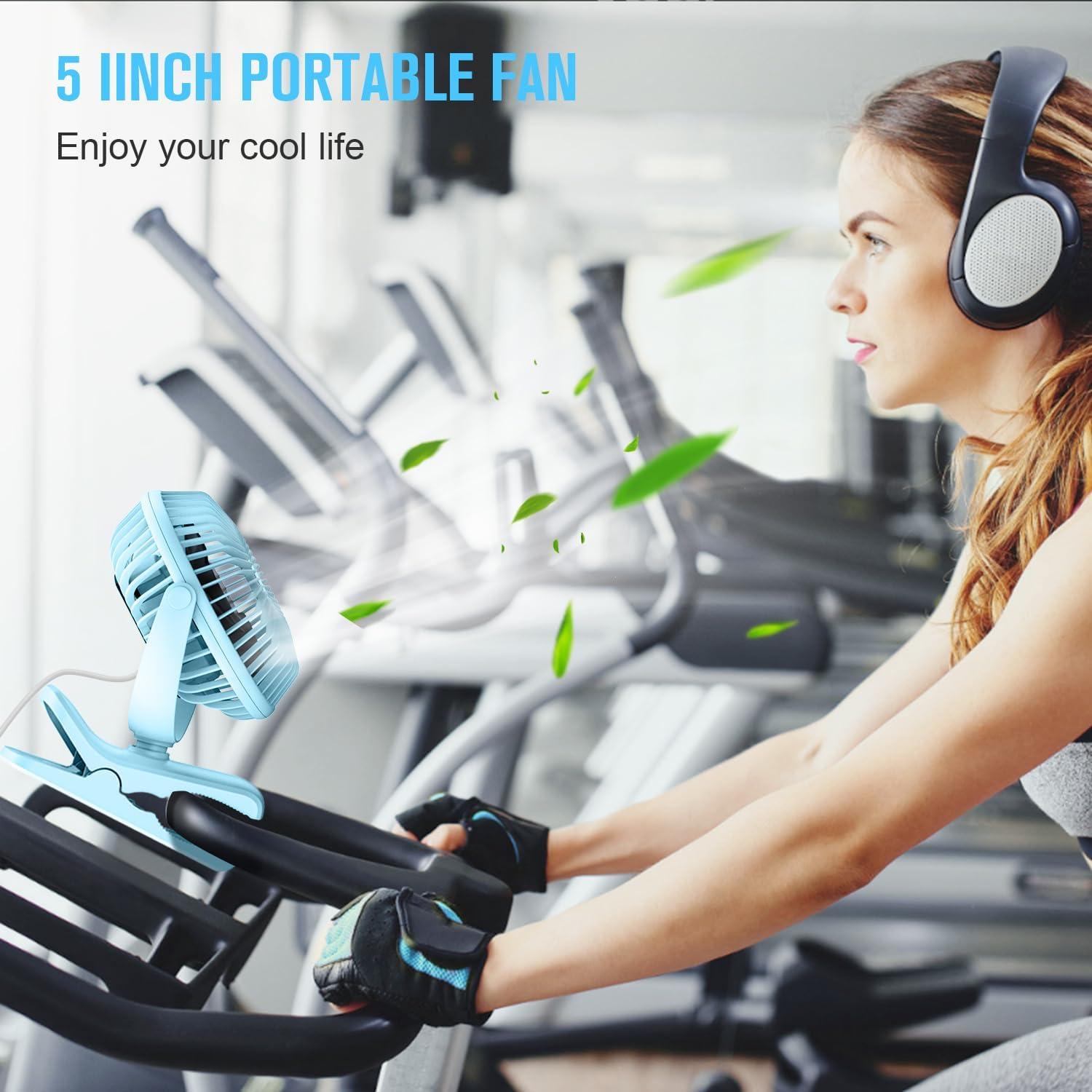 Ventilador de Clip BESKAR ZLS-E300 USB 3 Velocidades