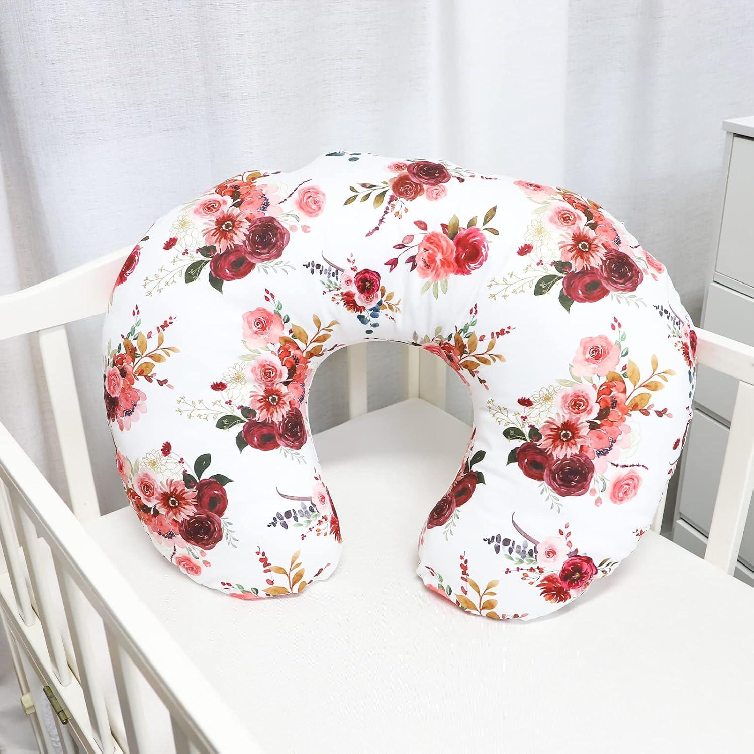 Cubierta de Almohada de Lactancia SWESEN Floral Suave 57x40cm