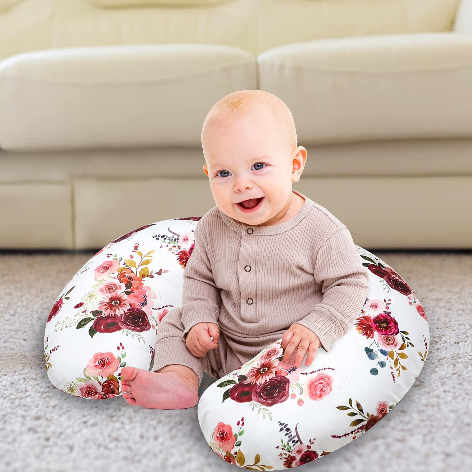 Cubierta de Almohada de Lactancia SWESEN Floral Suave 57x40cm