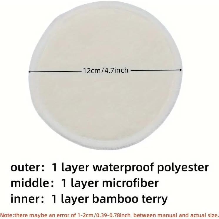 Almohadillas para el pecho reutilizables 8 pcs estampados madres