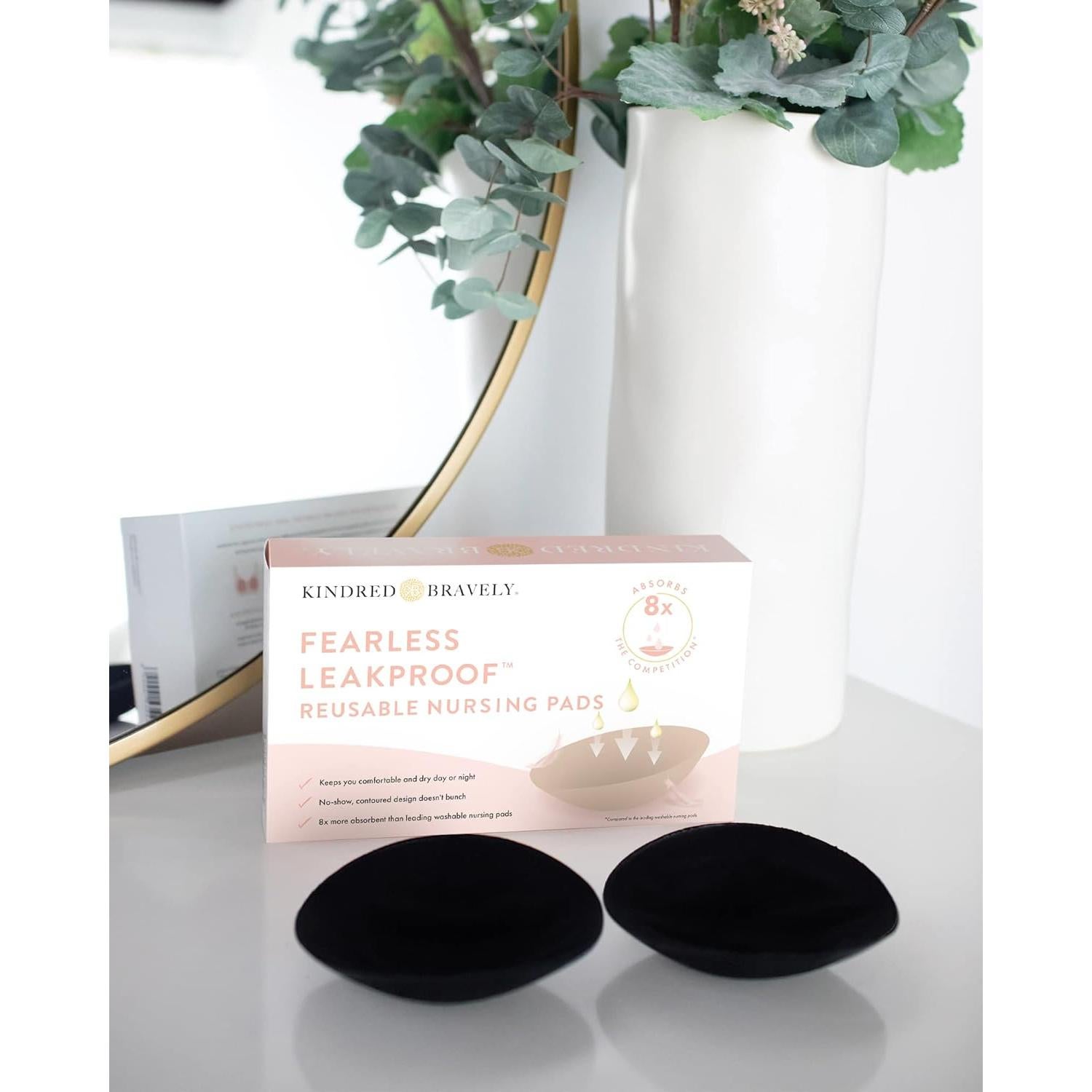 Almohadillas de Lactancia Reutilizables Kindred Bravely 4 Piezas