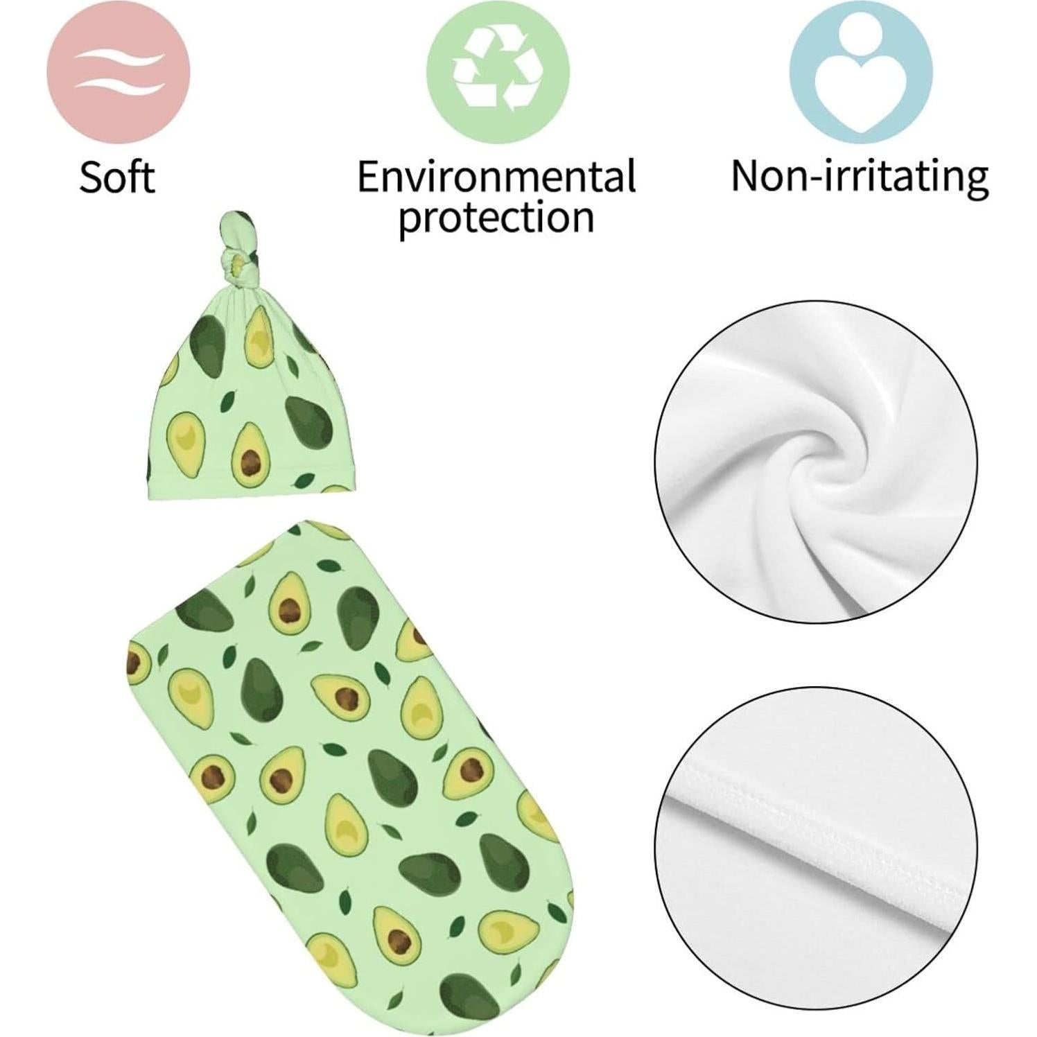 Manta de Envoltura para Bebé Jarverce Aguacate 0-6 meses