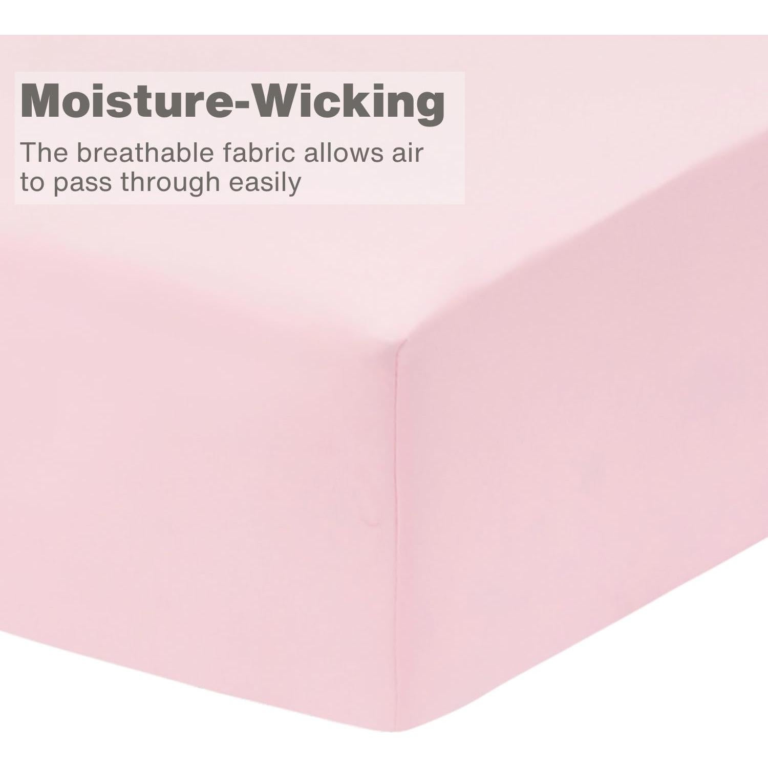 Juego de 2 Sábanas Ajustables Everyday Kids Rosa Bailarina