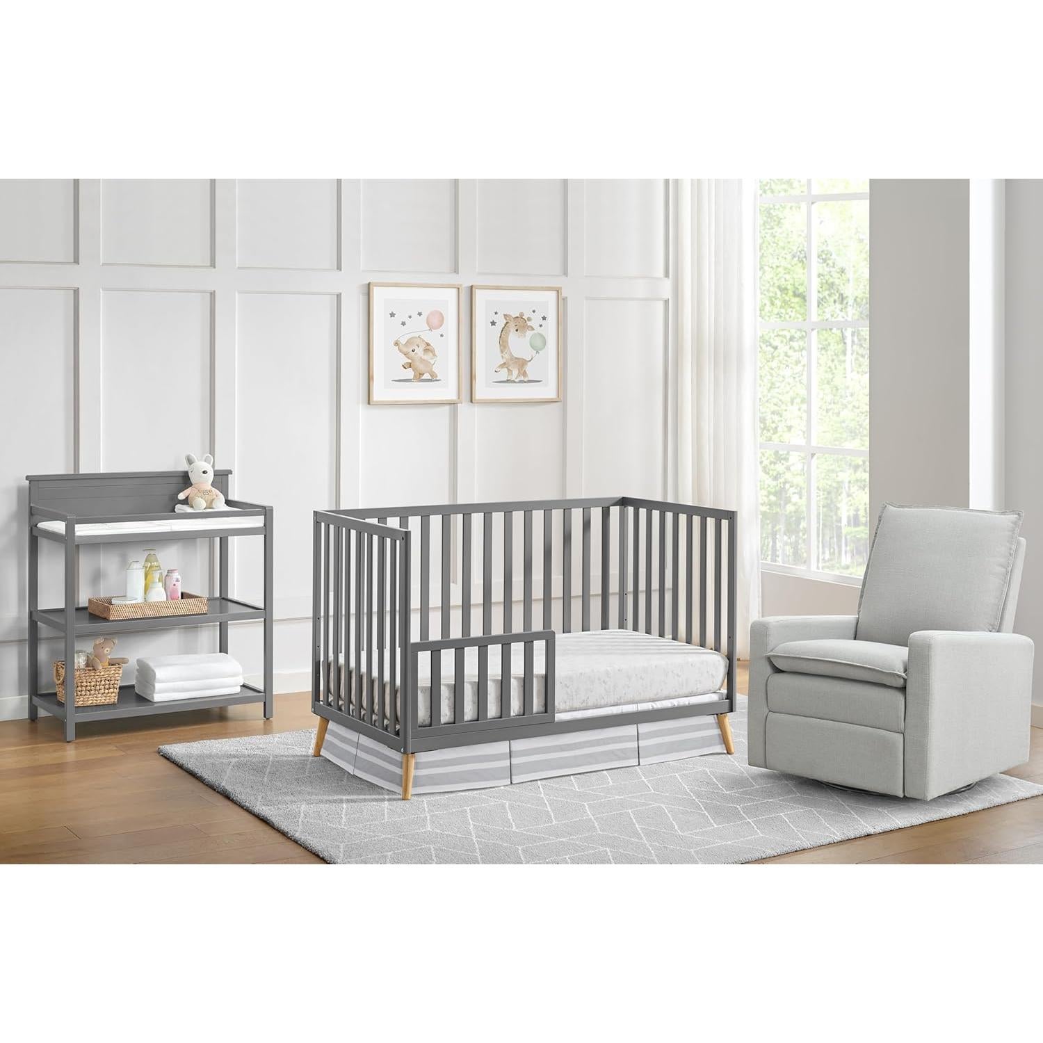 Barandilla para Cama Infantil Oxford Baby Cozy Nest Gris