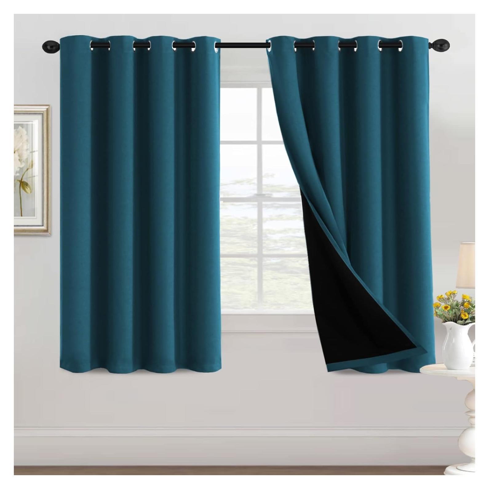 Cortinas Opacas H.VERSAILTEX 132x160 cm Verde Oscuro