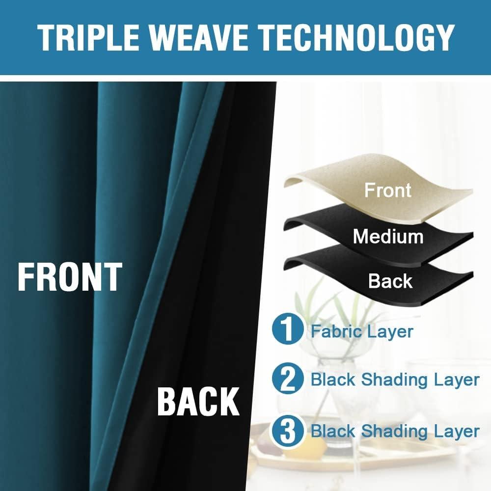 Cortinas Opacas H.VERSAILTEX 132x160 cm Verde Oscuro