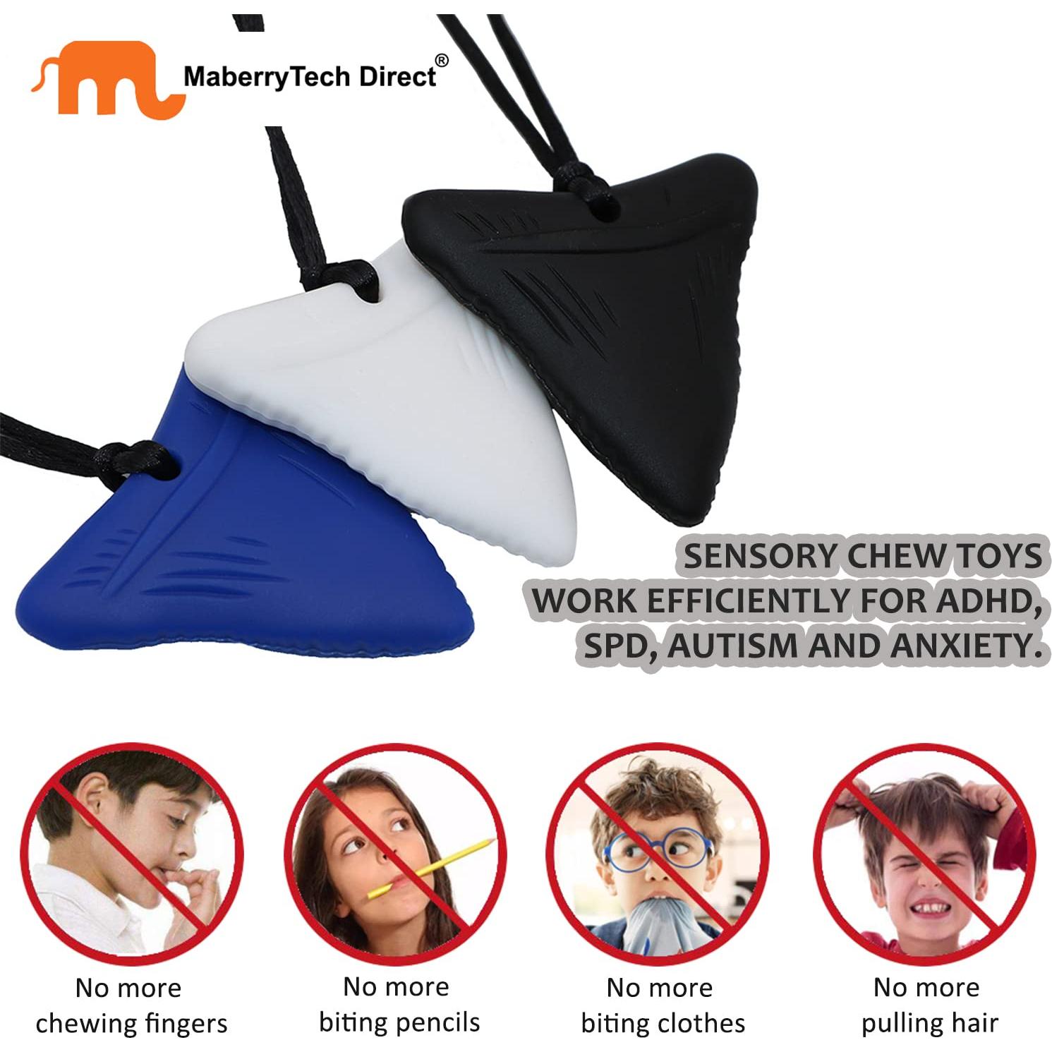 Collares Masticables de Silicona Maberry - Paquete de 3 Unidades