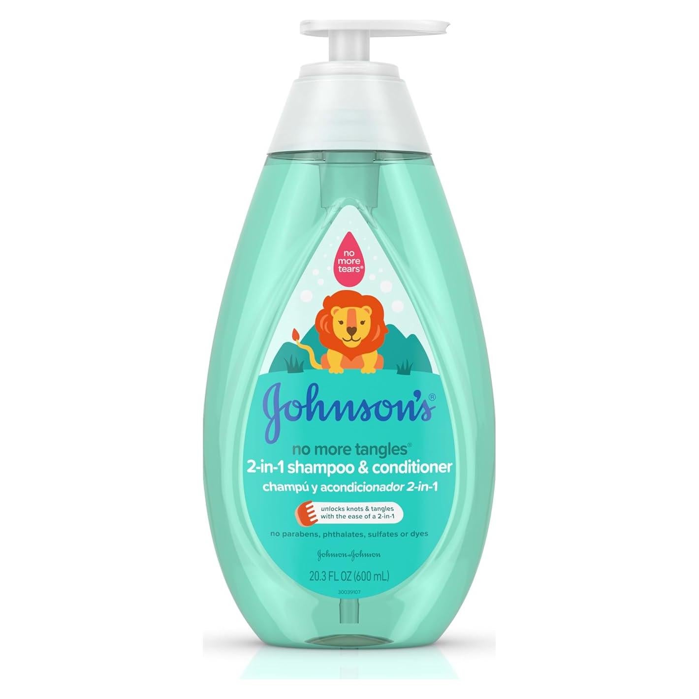 Champú y Acondicionador 2 en 1 Johnson 600 ml Sin Lagrimas