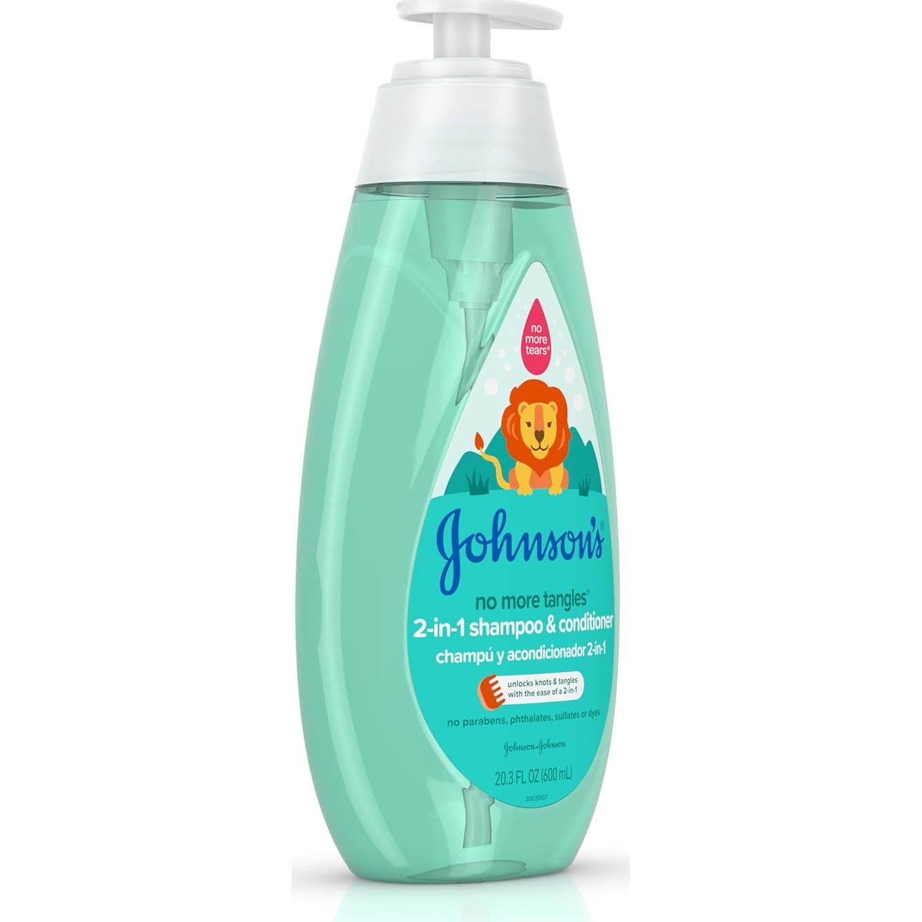 Champú y Acondicionador 2 en 1 Johnson 600 ml Sin Lagrimas