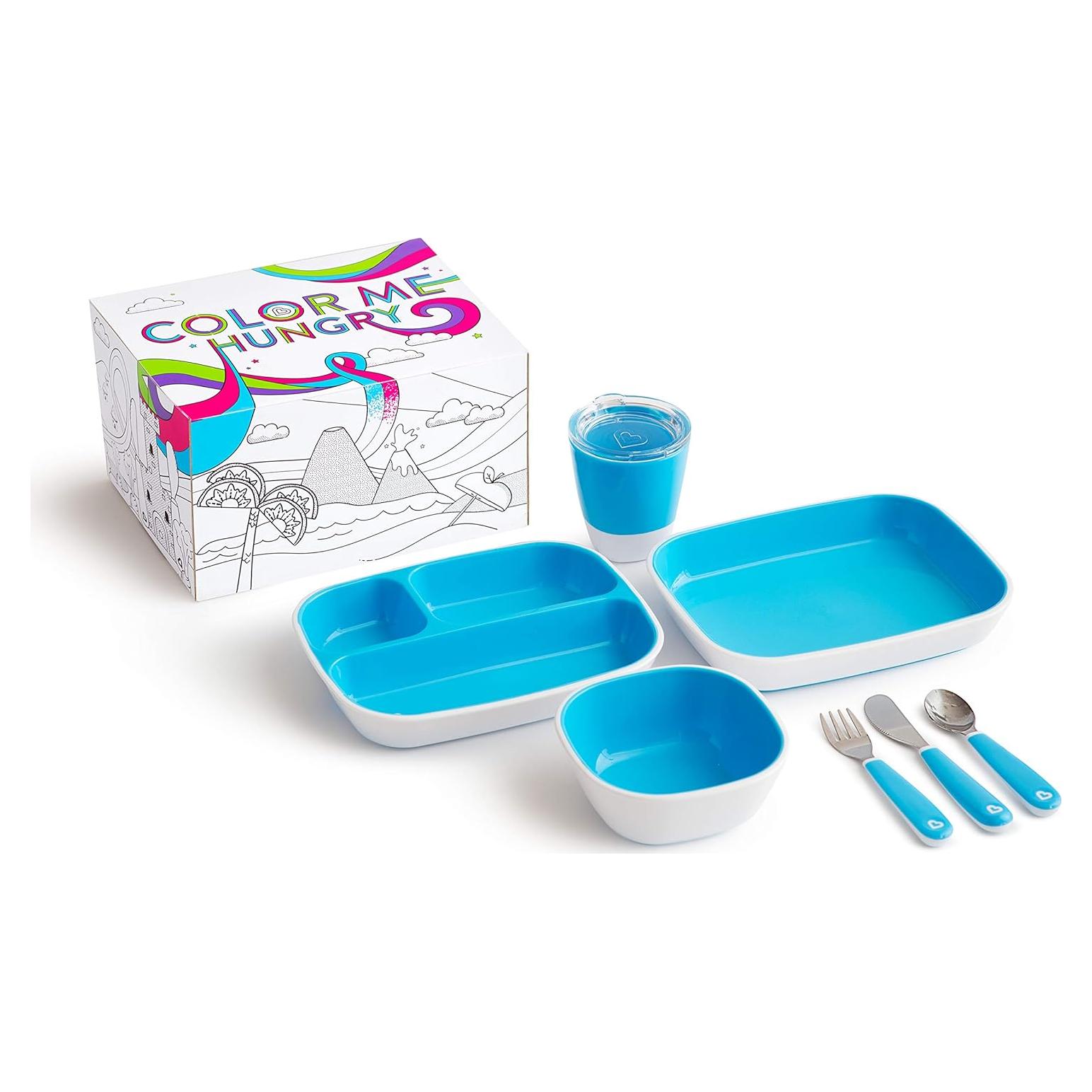Set de Comedor para Niños Munchkin Splash 7 Piezas Azul