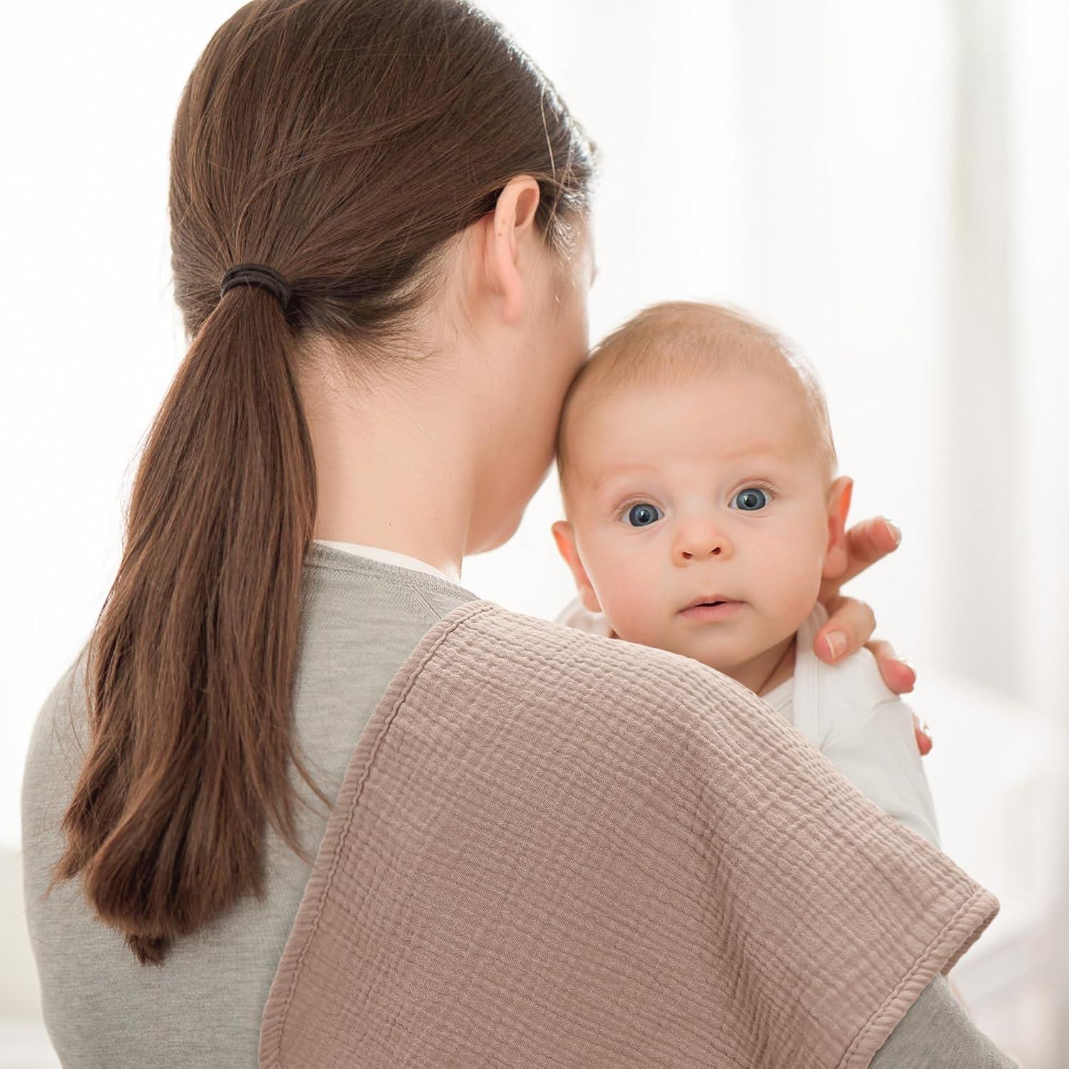 Paños de Eructo Bearmoss Muslin 100% Algodón 6 Piezas