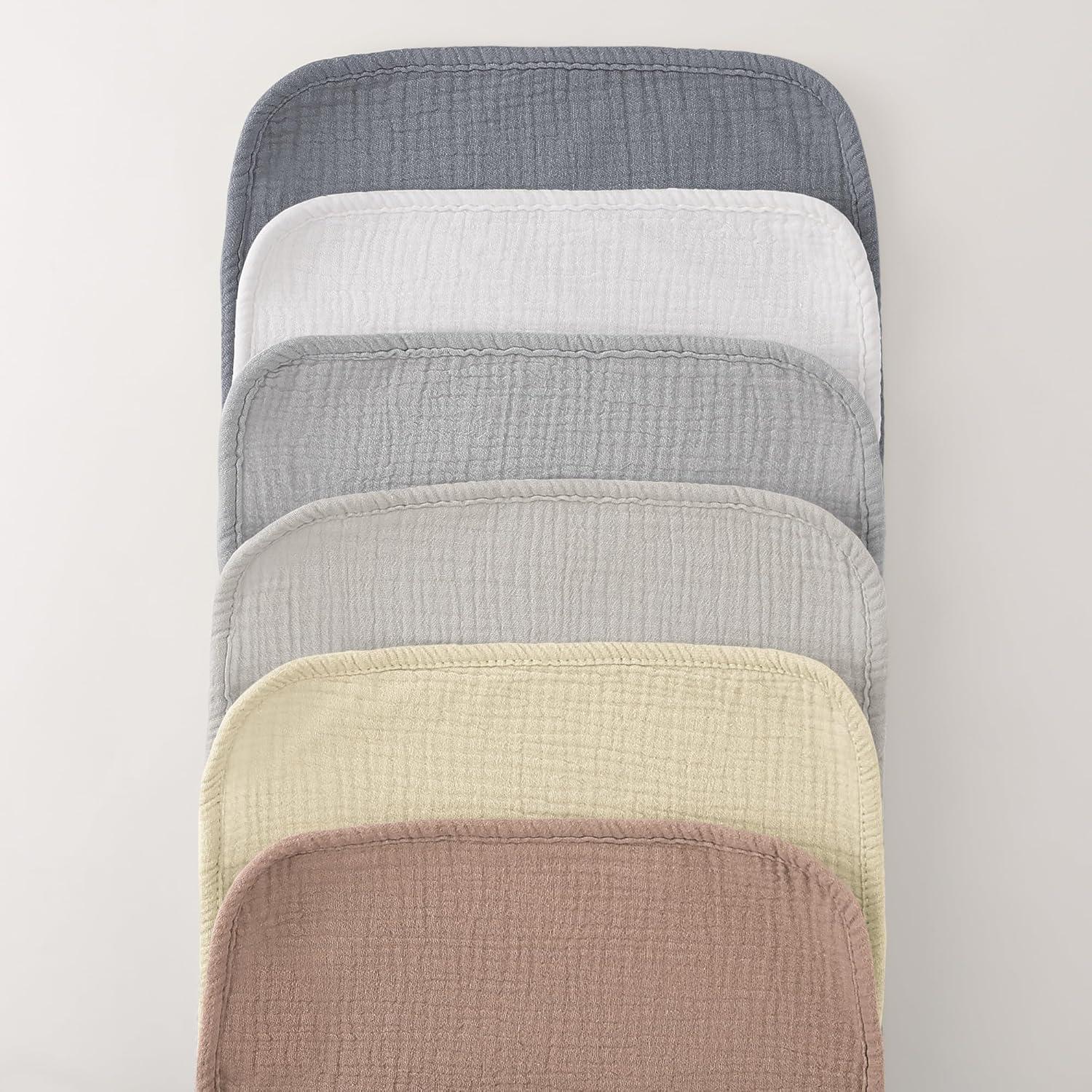 Paños de Eructo Bearmoss Muslin 100% Algodón 6 Piezas