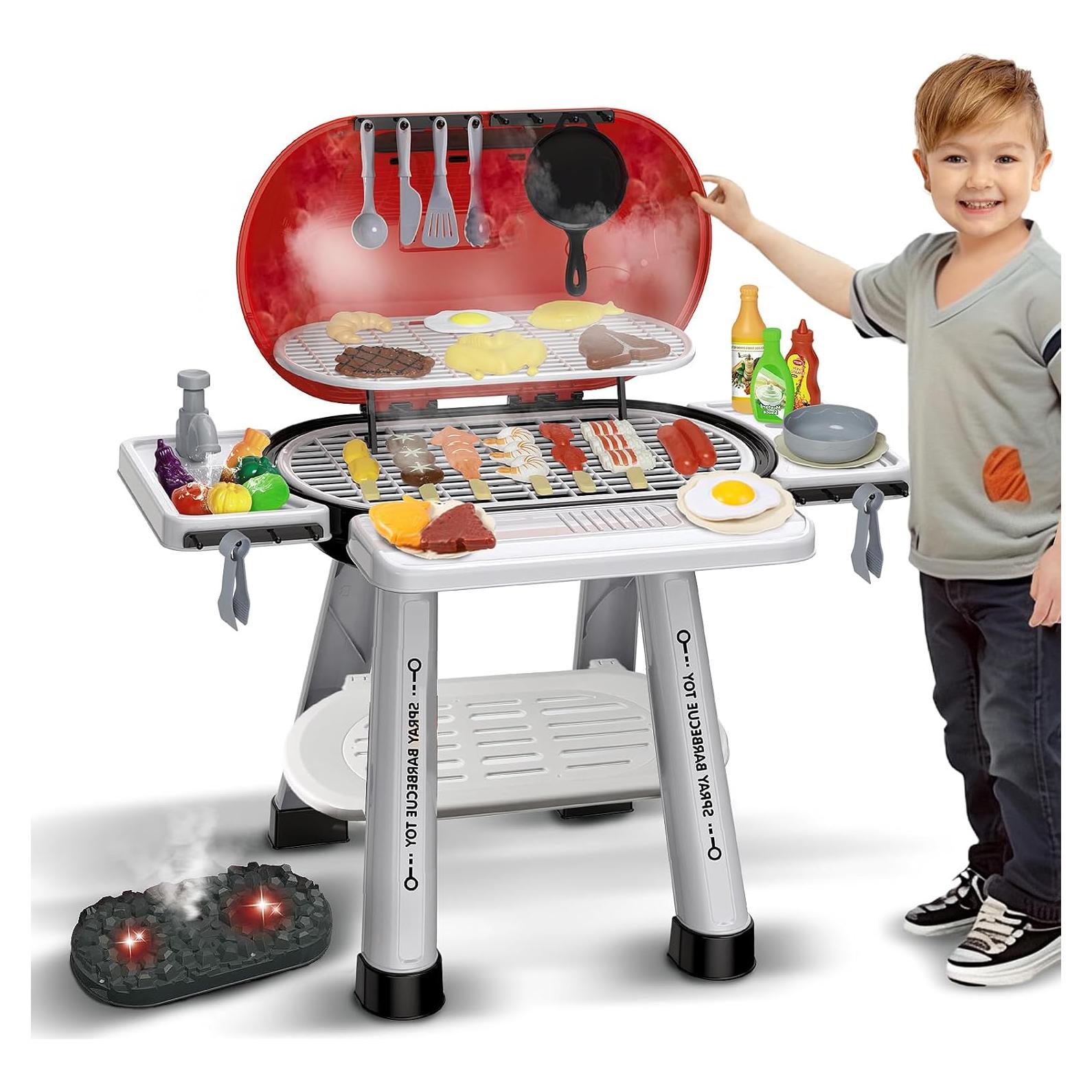 Set de Parrilla BBQ para Niños - Juguete Interactivo 68PCS