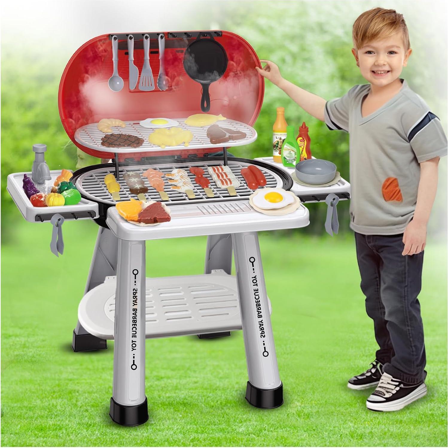 Set de Parrilla BBQ para Niños - Juguete Interactivo 68PCS