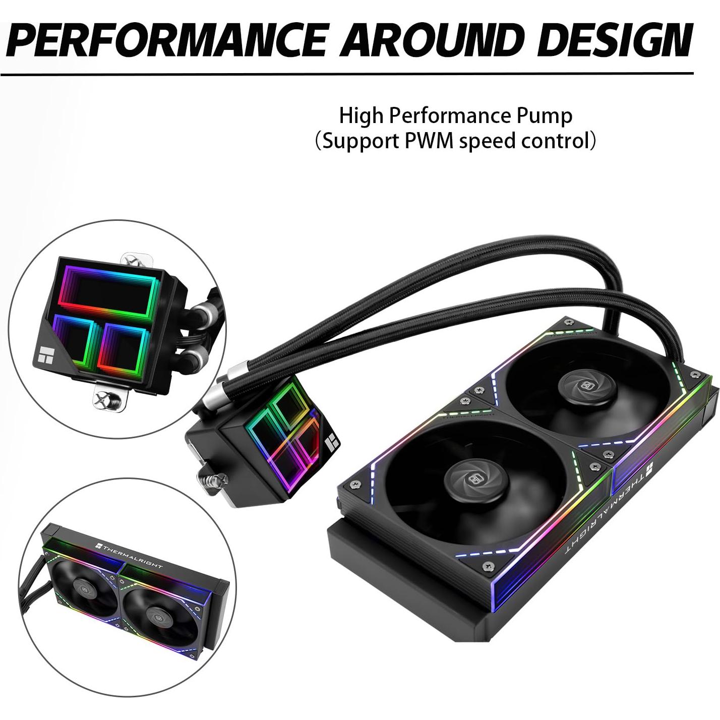 Enfriador Líquido AIO 240mm THERMALRIGHT Negro ARGB