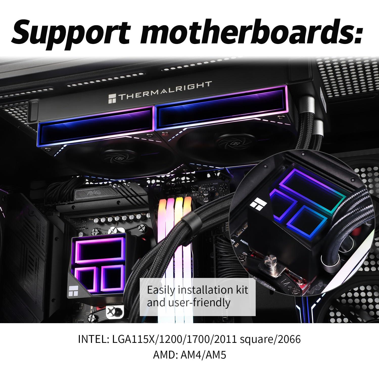 Enfriador Líquido AIO 240mm THERMALRIGHT Negro ARGB