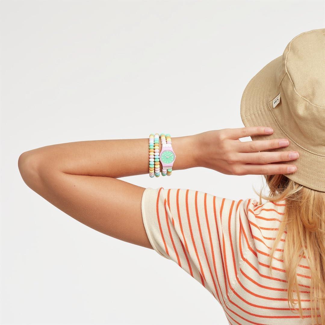 Reloj de Vestido Rosa Swatch Cuarzo 25mm Resistente al Agua