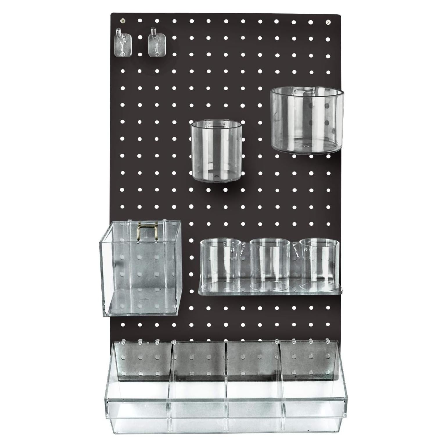 Kit Organizador de Pared Azar Displays 12 Piezas Negro