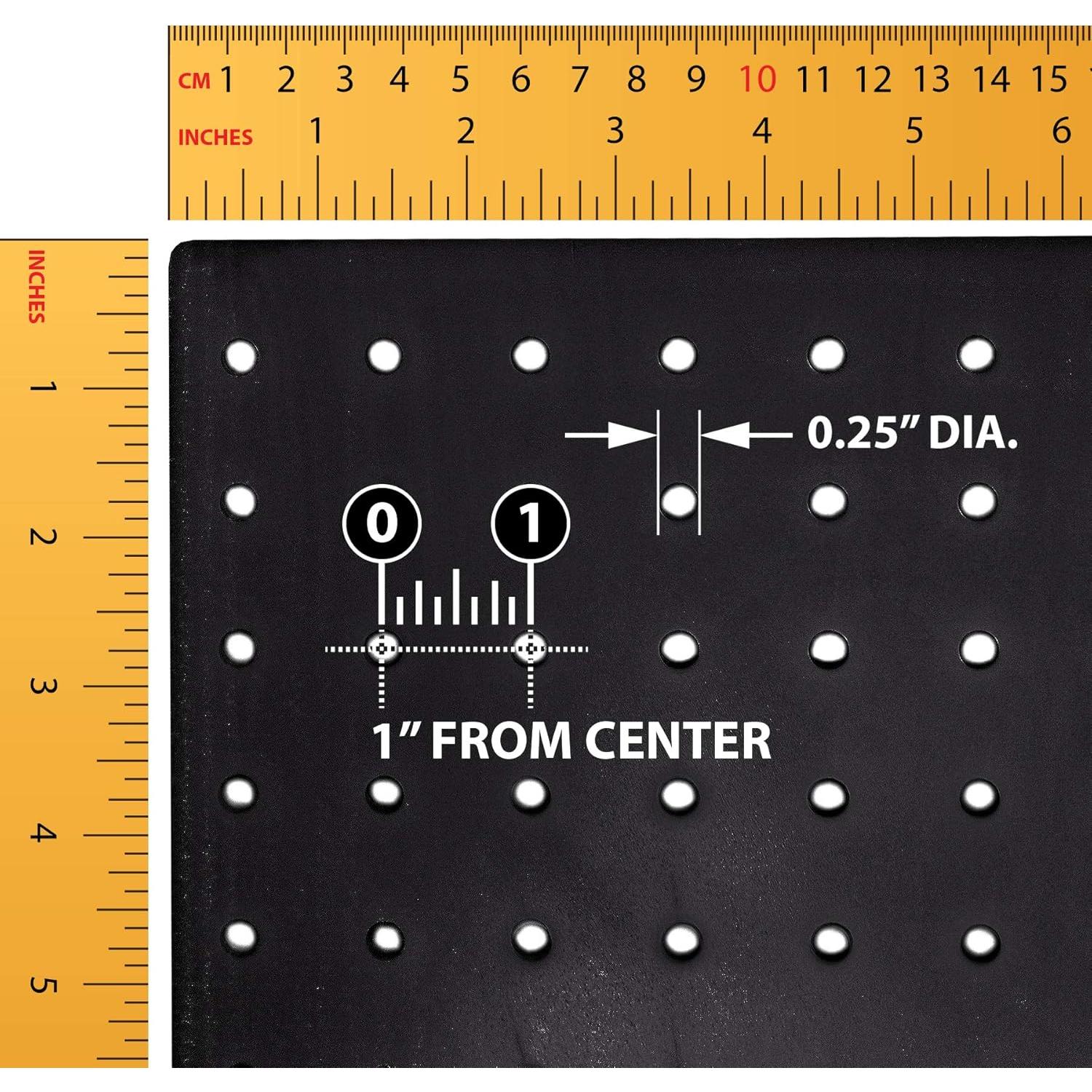 Kit Organizador de Pared Azar Displays 12 Piezas Negro
