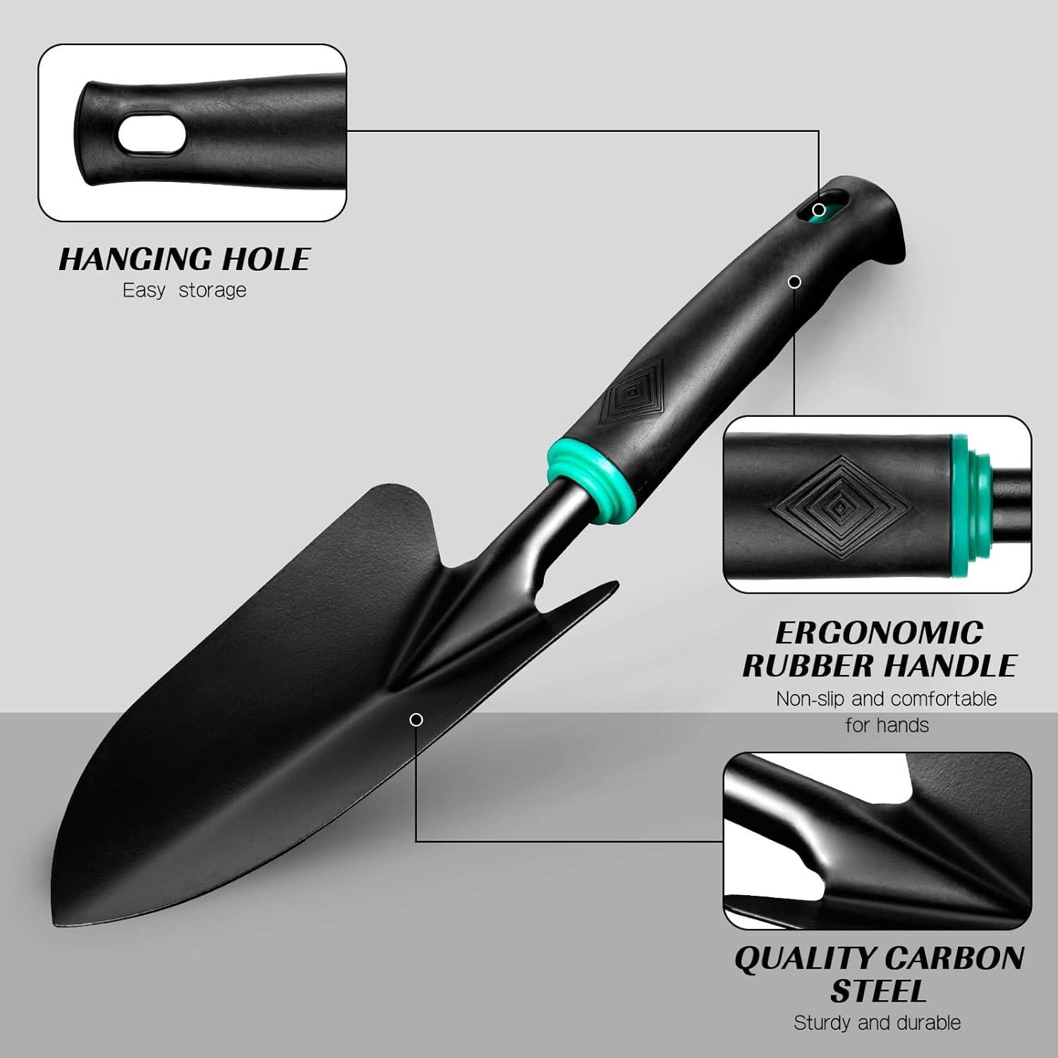 Juego de Herramientas de Jardín 9 Piezas Richday con Bolsa