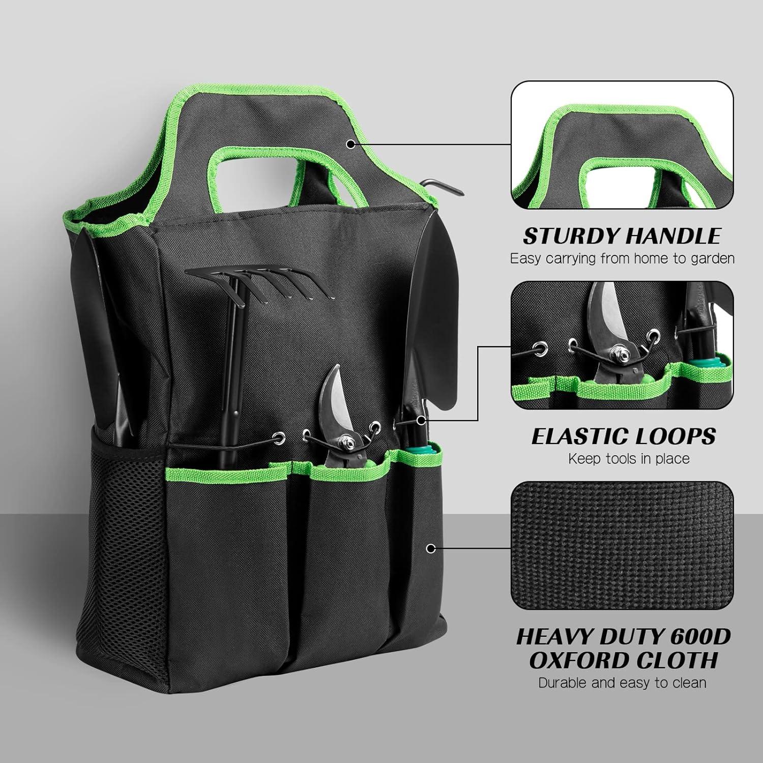 Juego de Herramientas de Jardín 9 Piezas Richday con Bolsa