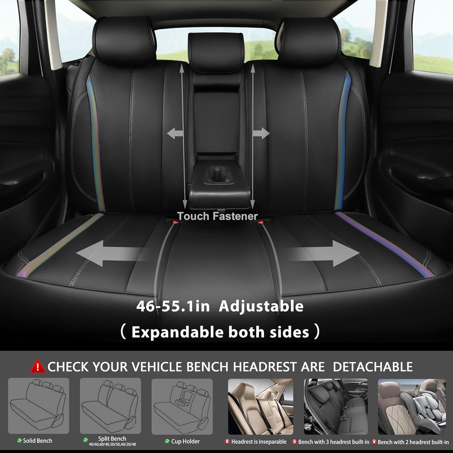 Funda de Asiento Trasero CAR PASS Ajuste Universal Cuero Nappa