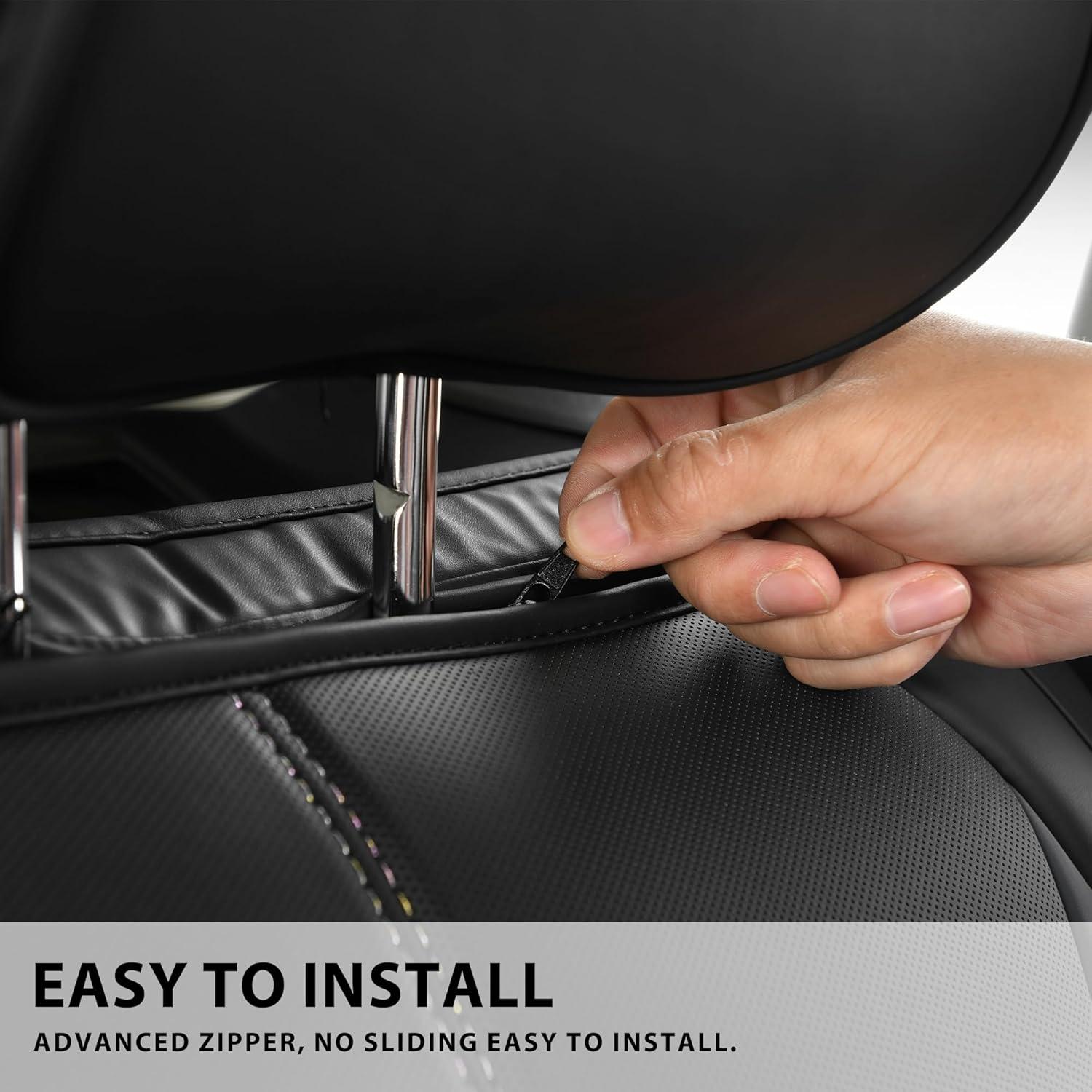 Funda de Asiento Trasero CAR PASS Ajuste Universal Cuero Nappa