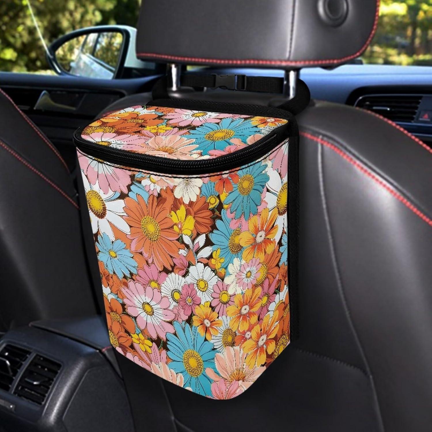 Basurero de Auto Dreaweet Colorido a Prueba de Fugas 17x12x22cm