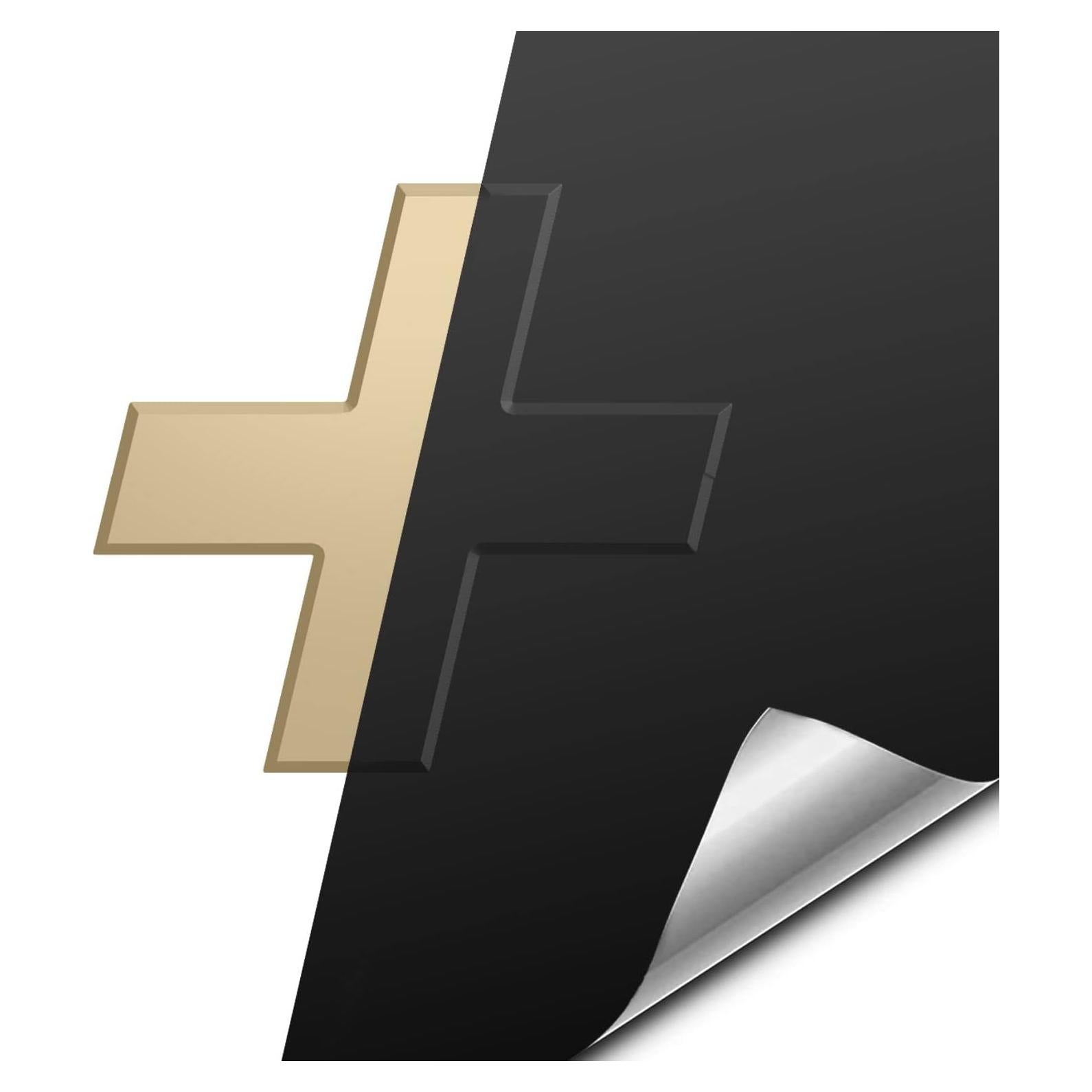 Vinilo Envoltura para Emblema de Auto VViViD Negro Mate 30x10 cm