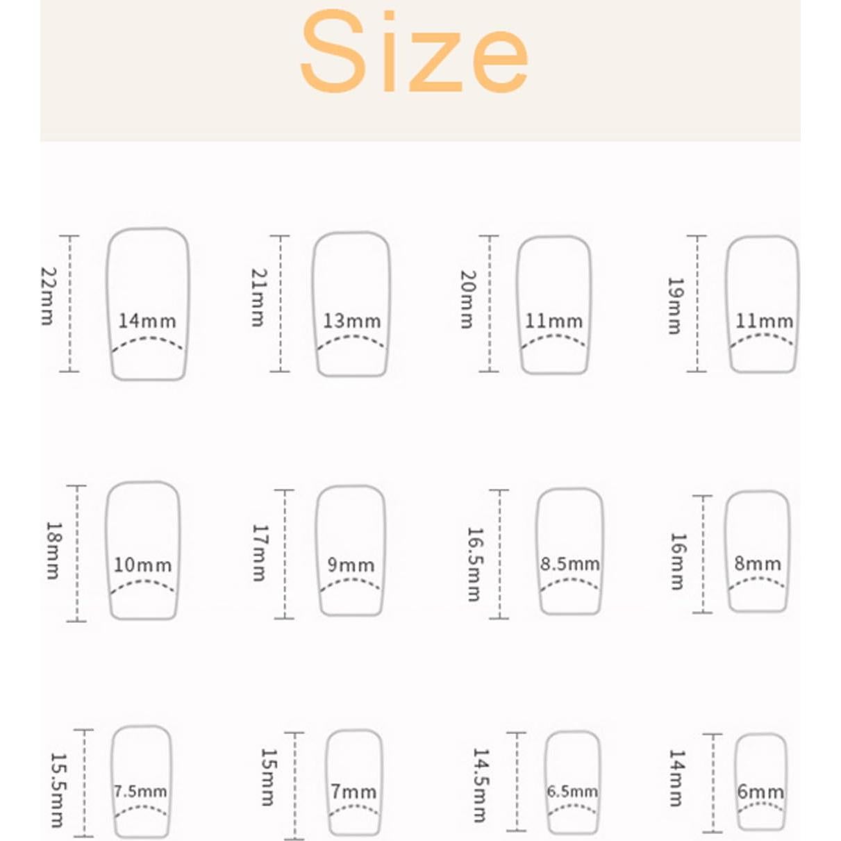 Uñas Postizas Punta Francesa Rosa Brillo Gradiente 24 Piezas