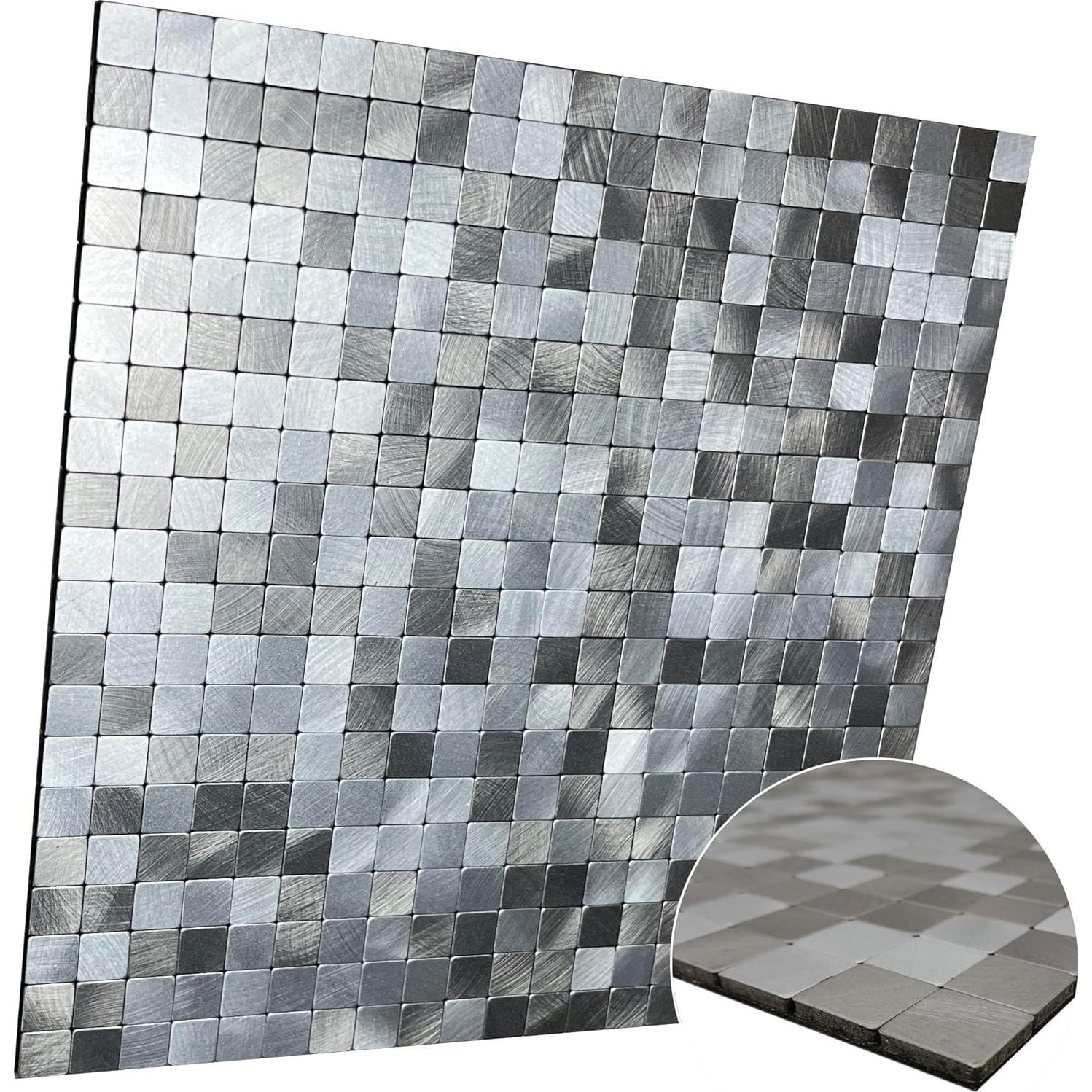 Azulejos de Mosaico Autoadhesivos XUANINY 10 Piezas 30x30cm