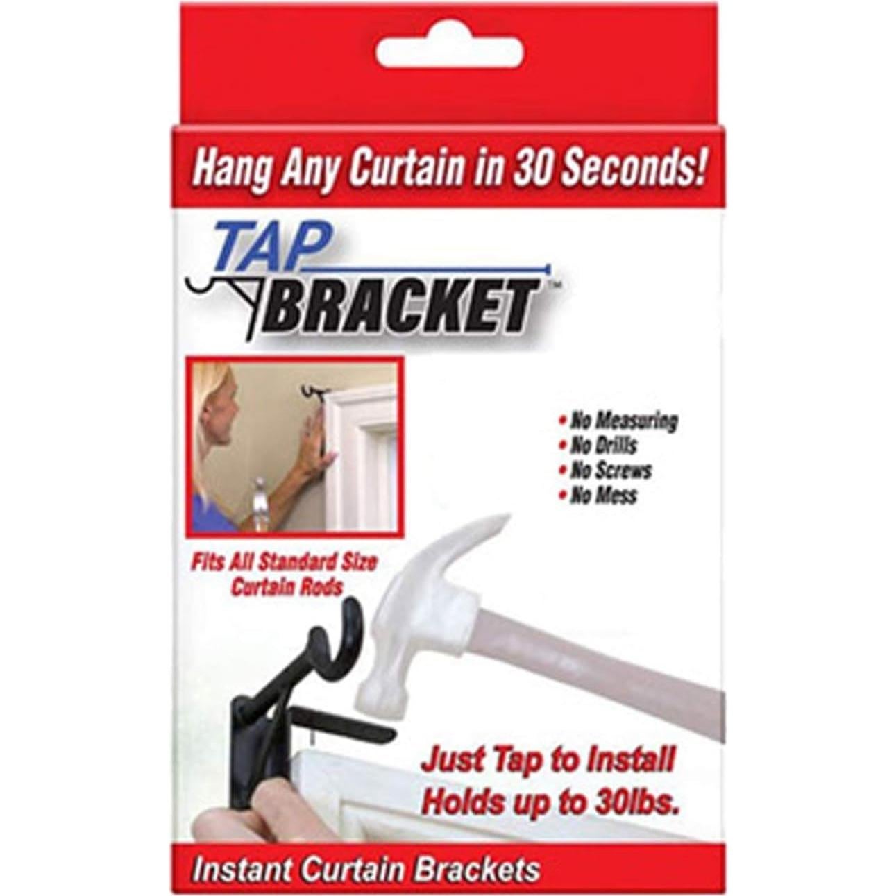 Soporte para Cortinas Spark Innovators Negro - Juego de 2