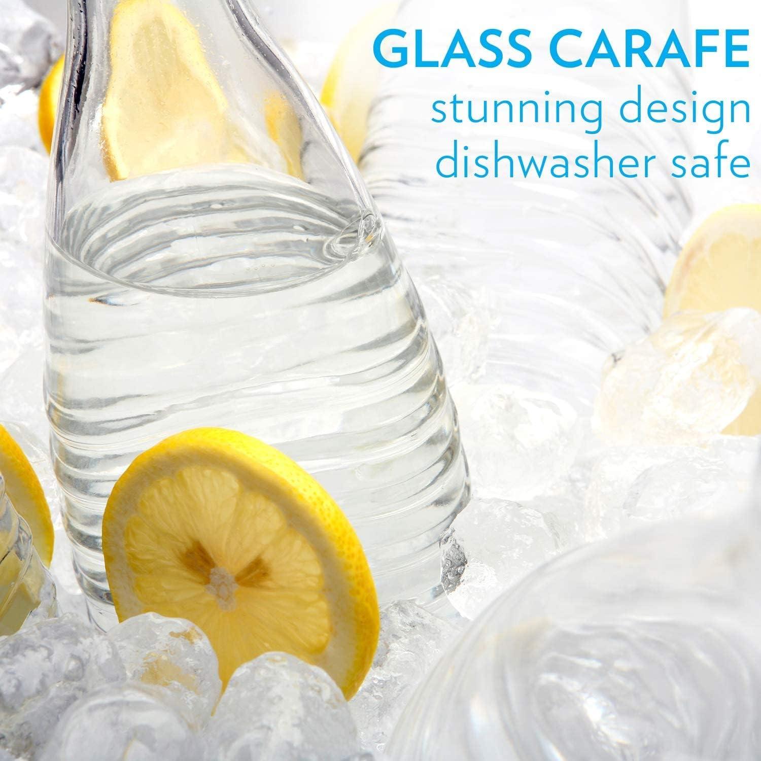 Carafe de Carbonatación Sodastream Clara Vidrio 613.5 ml - Paquete de 2