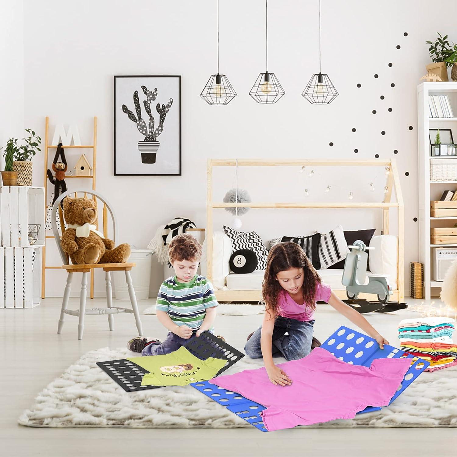 Tablero Plegador de Ropa BoxLegend Azul y Negro 40.1x28cm