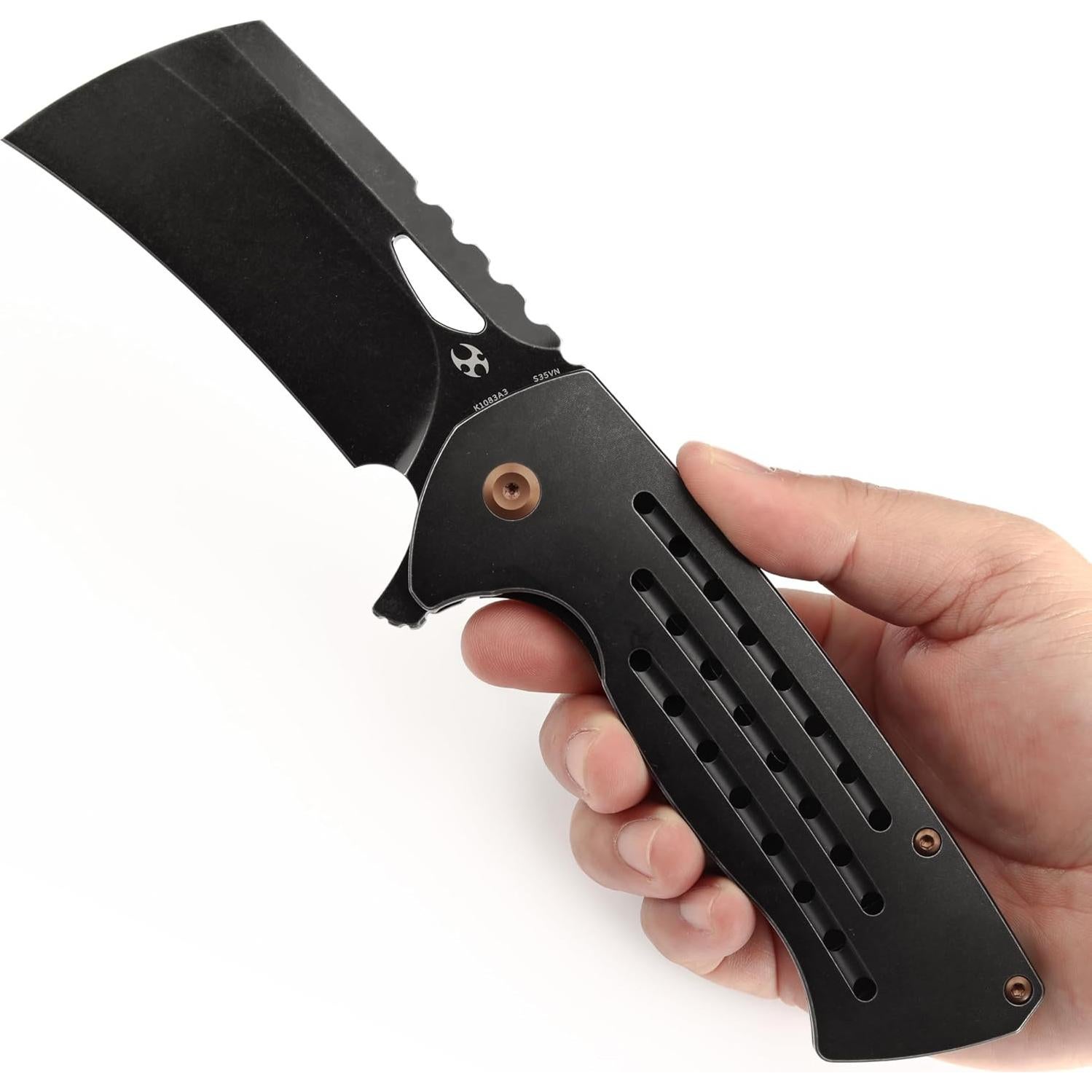 Cuchillo Plegable KANSEPT Leviathan 9.9 cm Titanio Blackwash