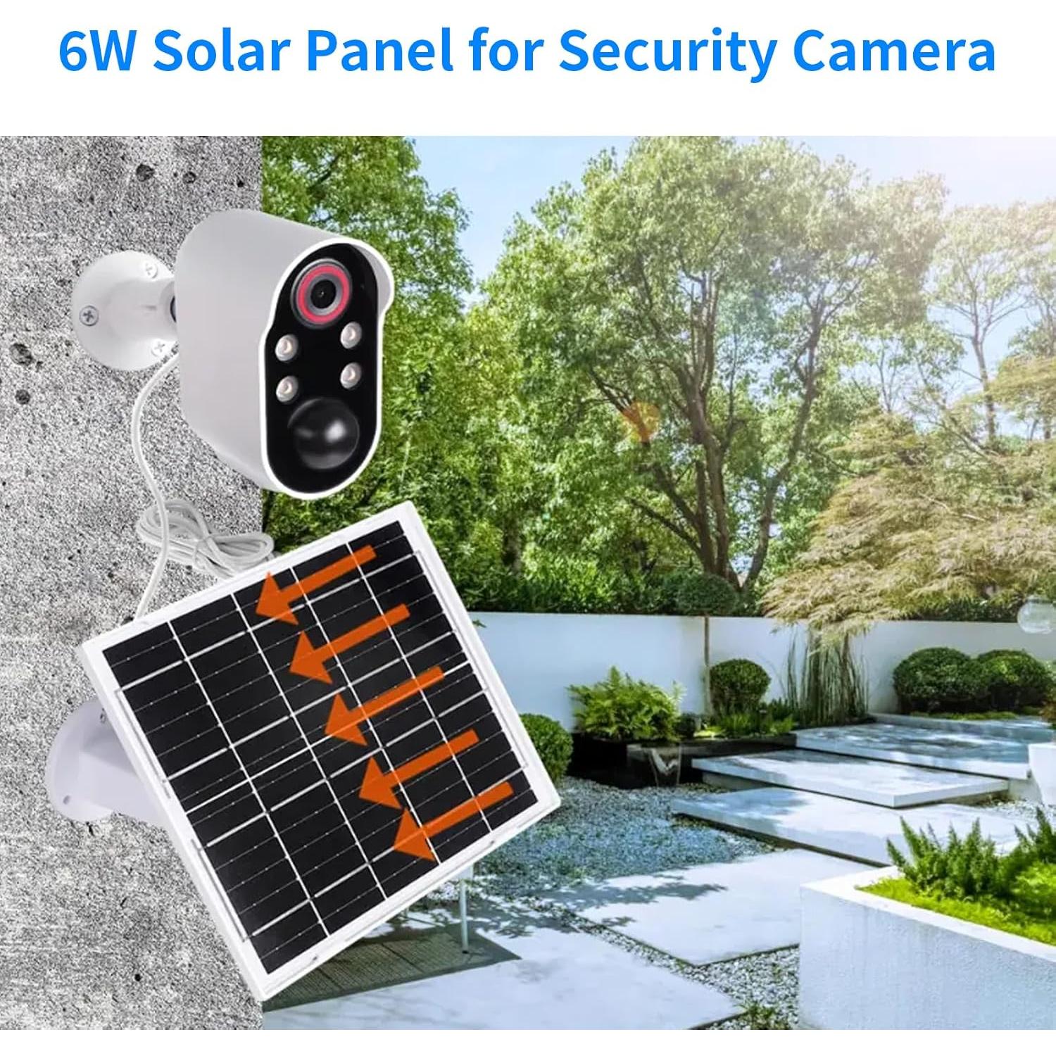 Panel Solar Mytions 6W para Cámara Arlo Essential 2K Exterior