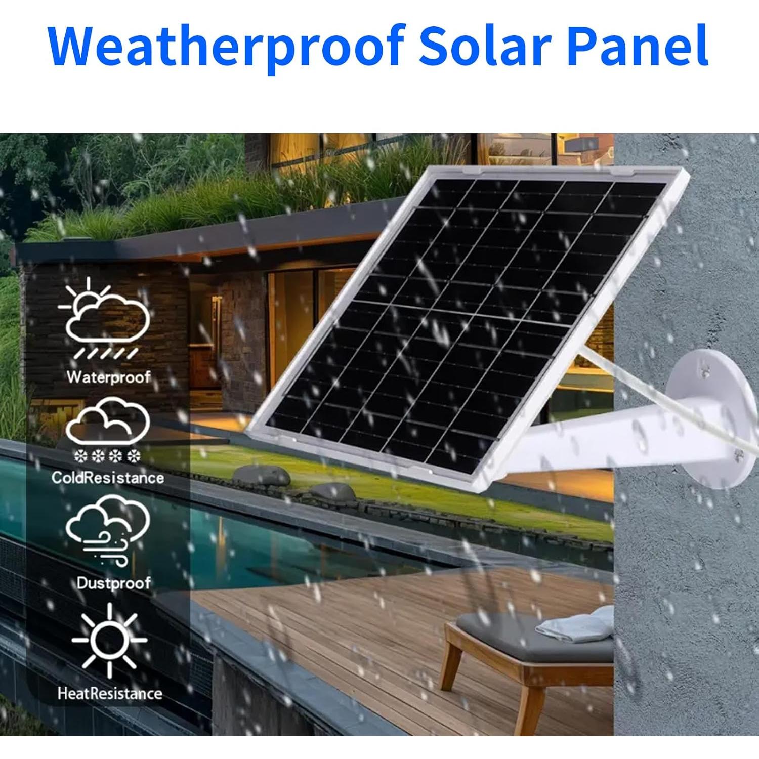 Panel Solar Mytions 6W para Cámara Arlo Essential 2K Exterior