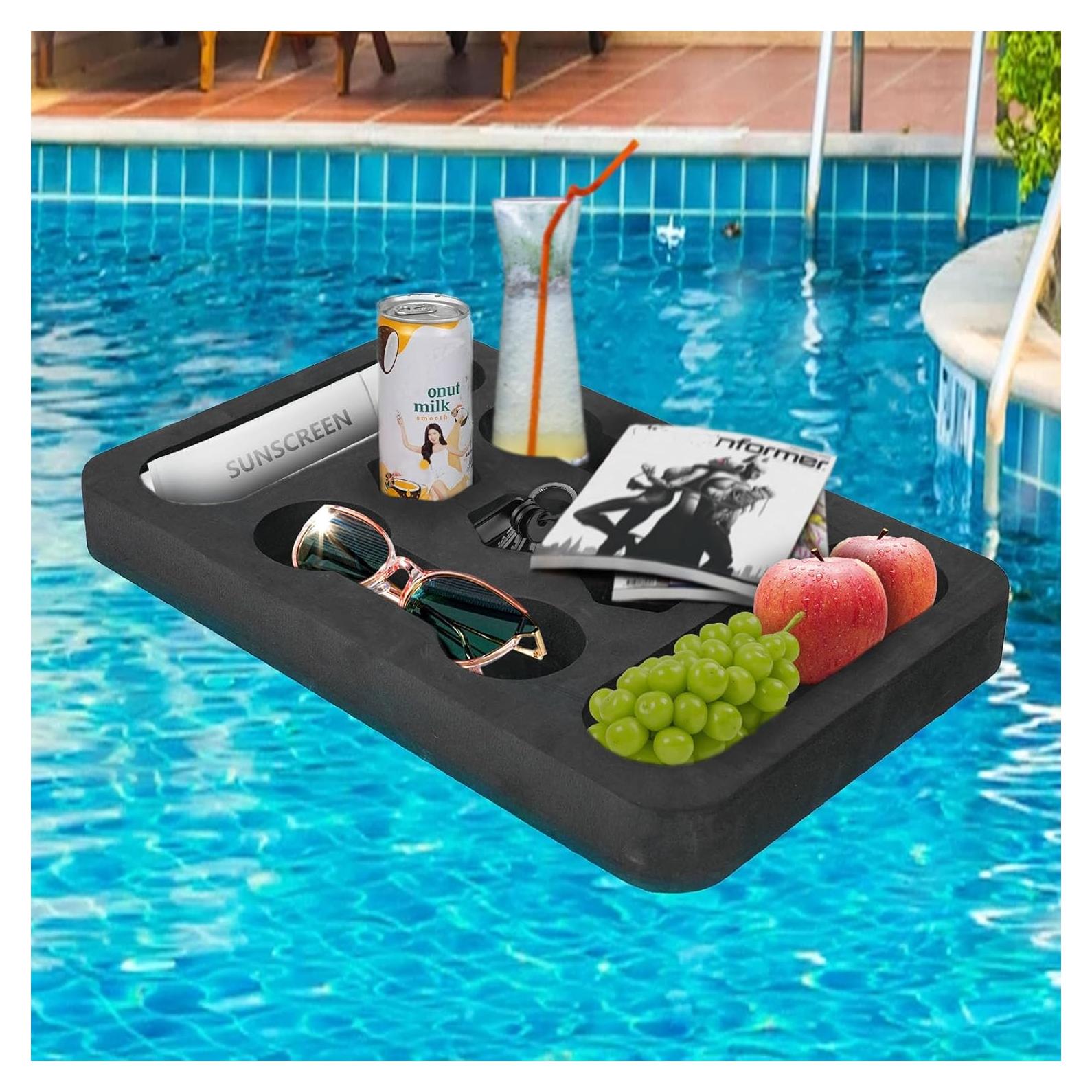 Bandeja Flotante para Bebidas CY ShineLing 43.18 cm Negra