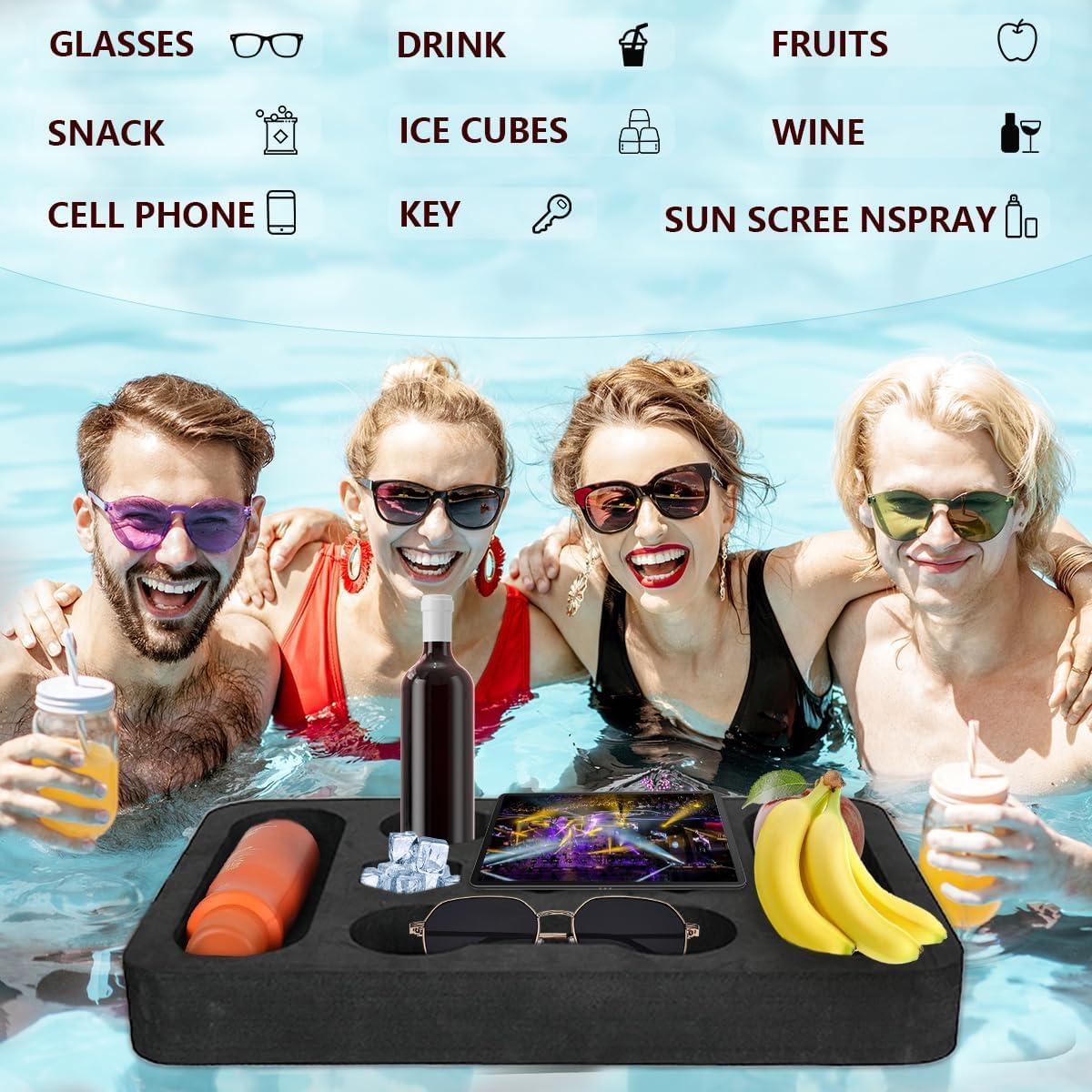 Bandeja Flotante para Bebidas CY ShineLing 43.18 cm Negra