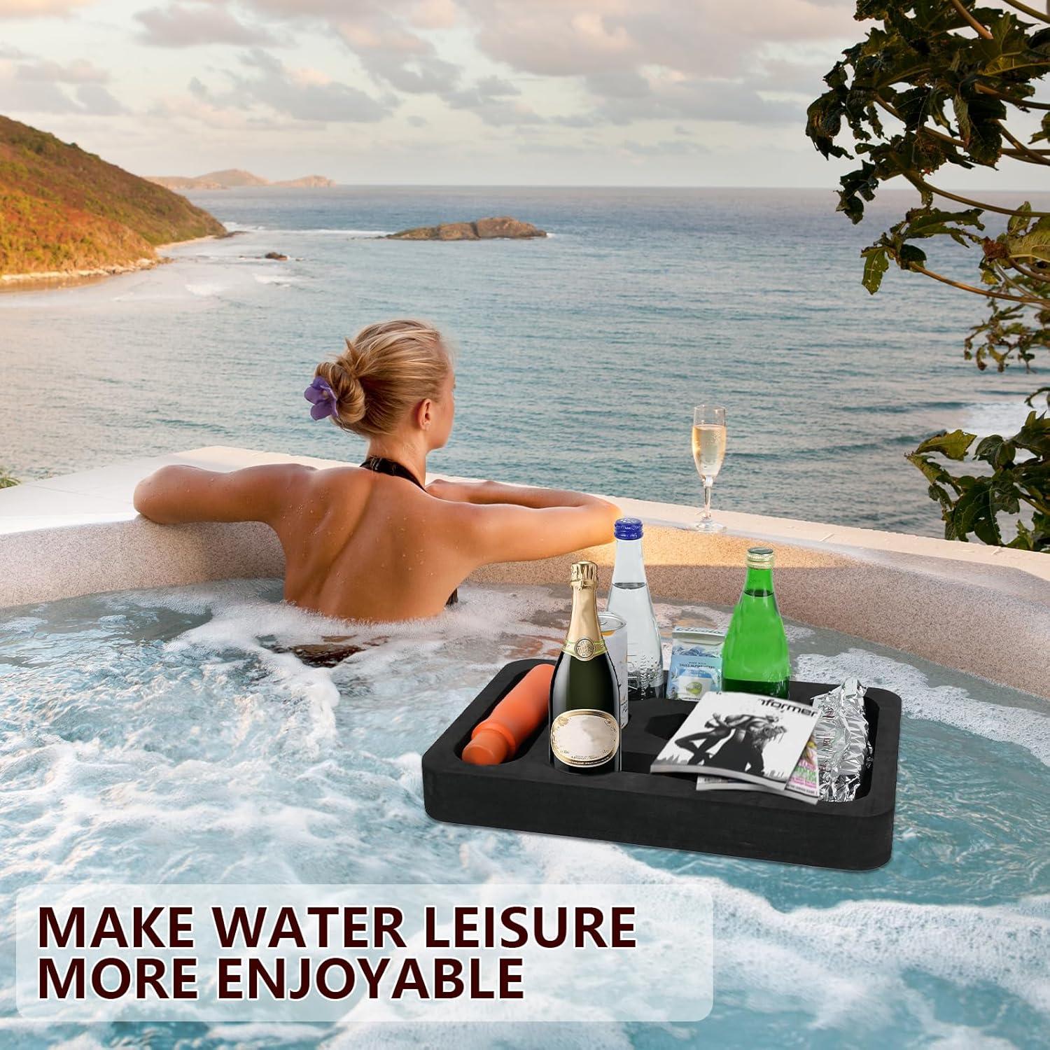 Bandeja Flotante para Bebidas CY ShineLing 43.18 cm Negra