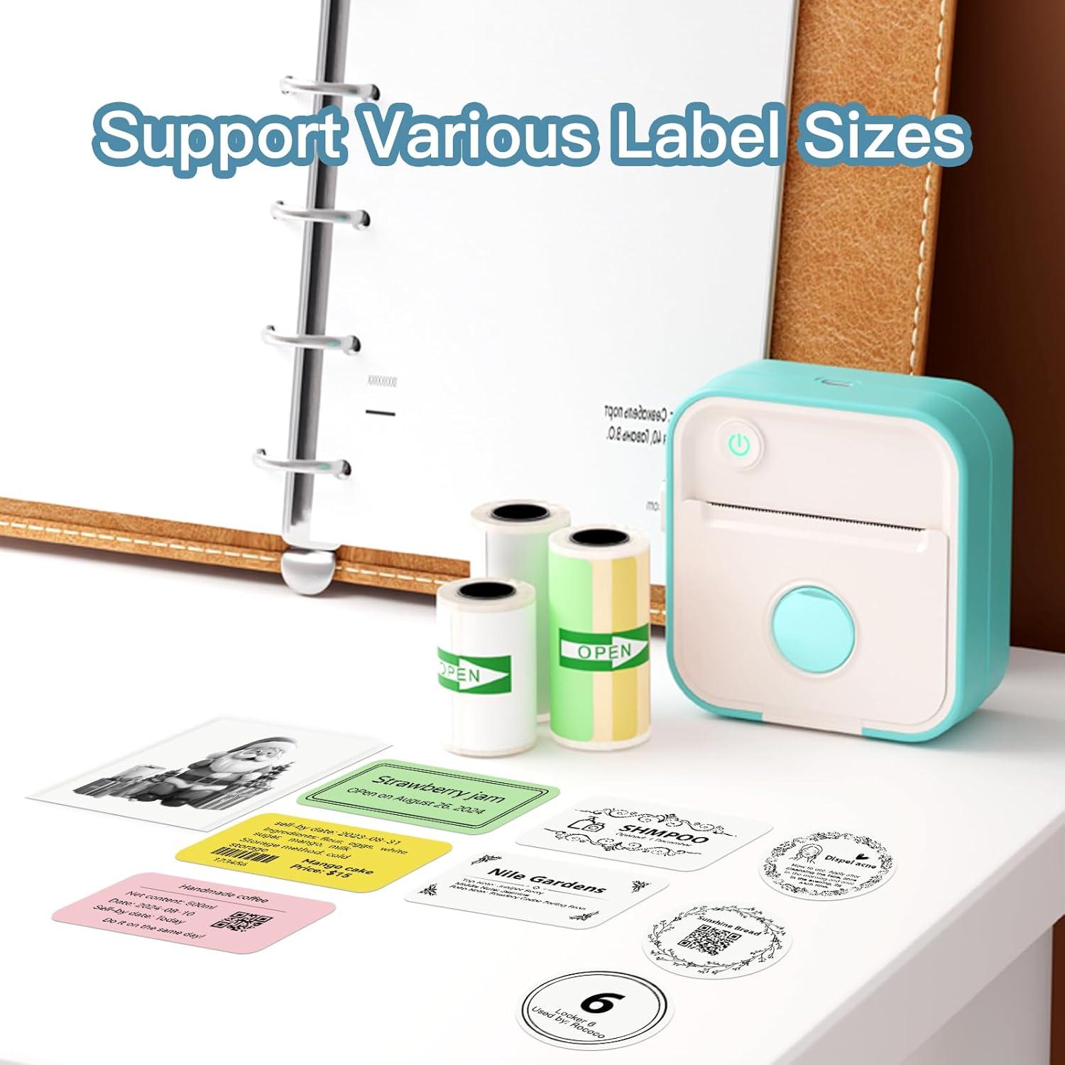 Impresora Térmica Portátil Laibear LX-D5 para Etiquetas Azul