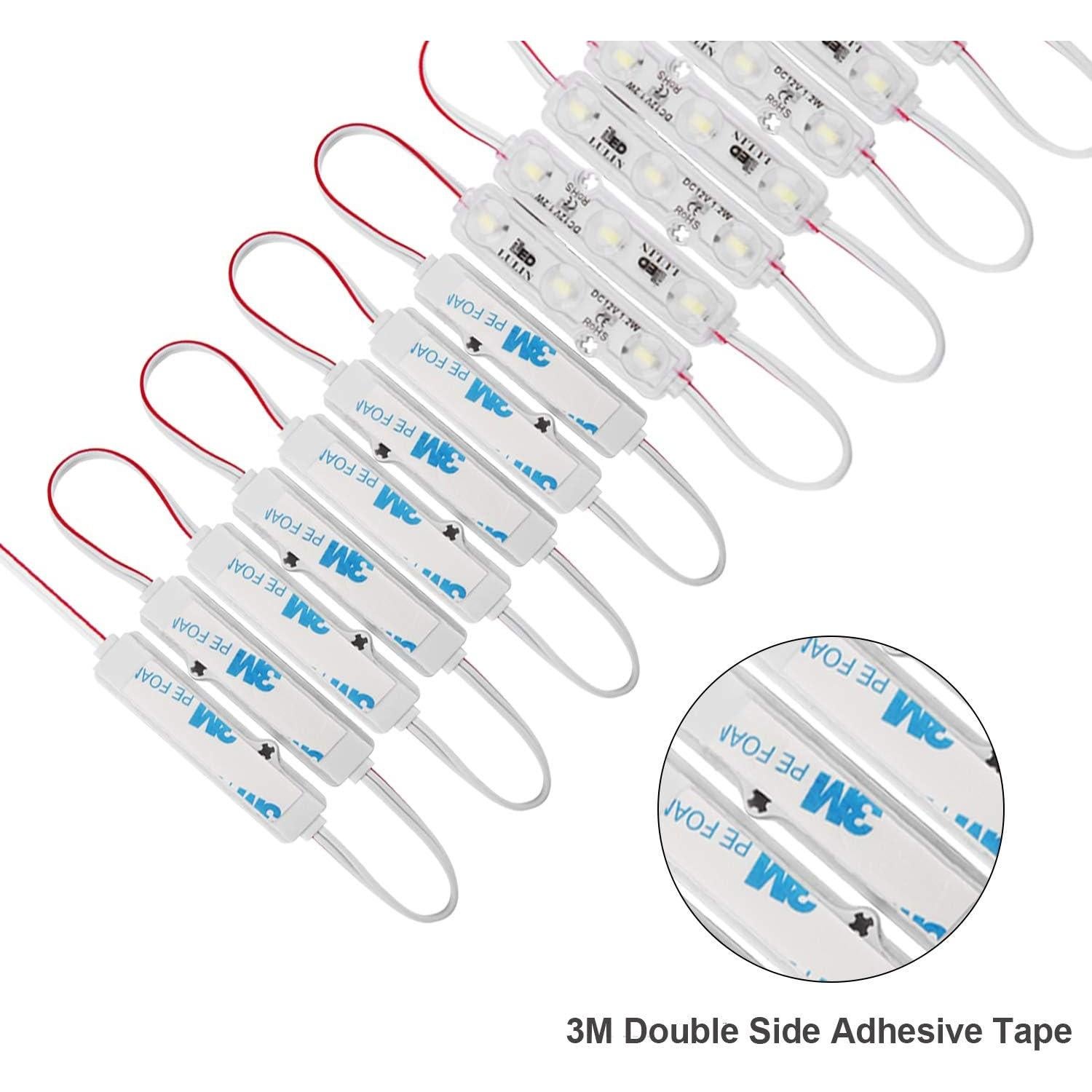 Módulos LED Lulin 100PCS 1.2W Blancos IP67 16.15M