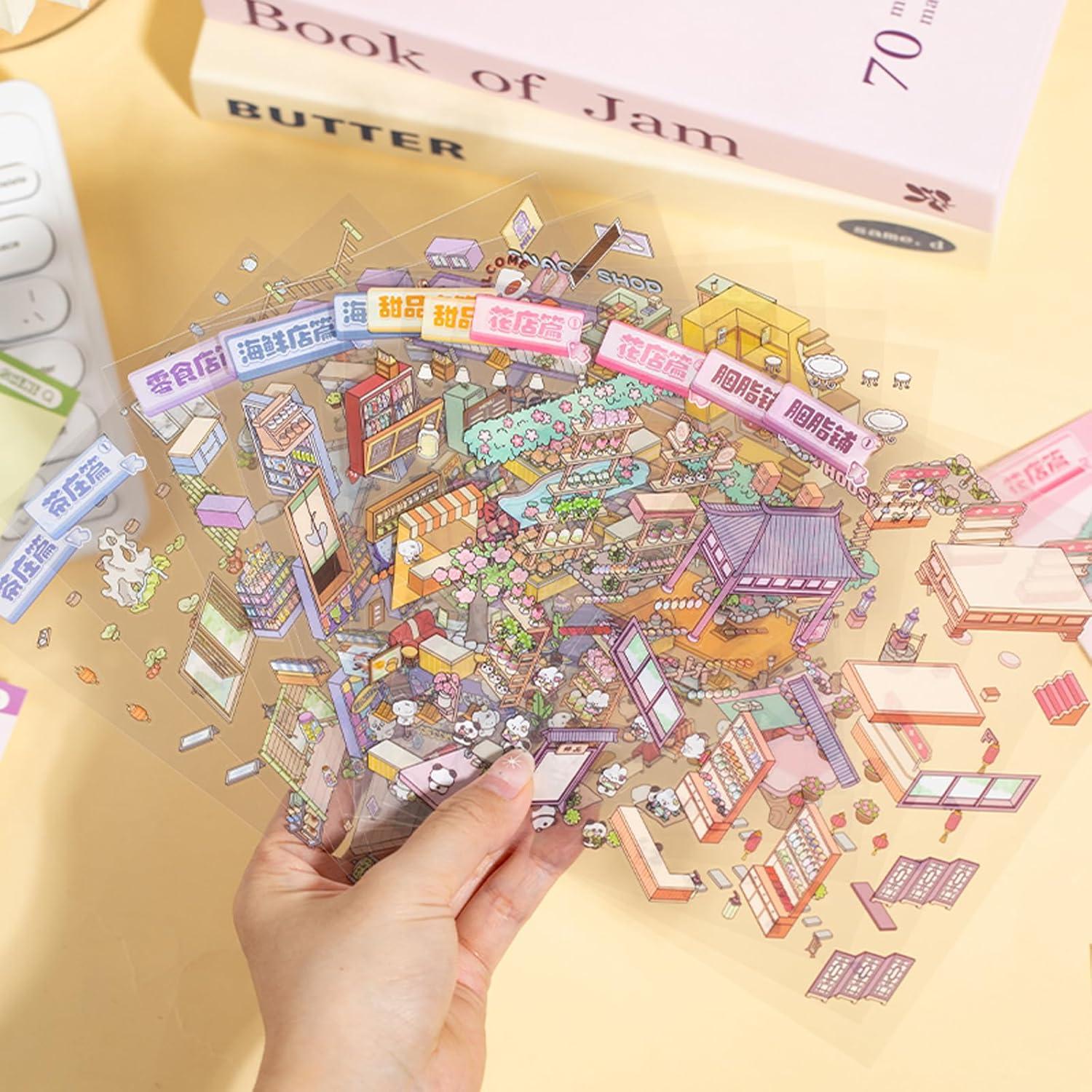 Libro de Stickers 3D DIY Casa BROVITI - 6 Diseños Creativos